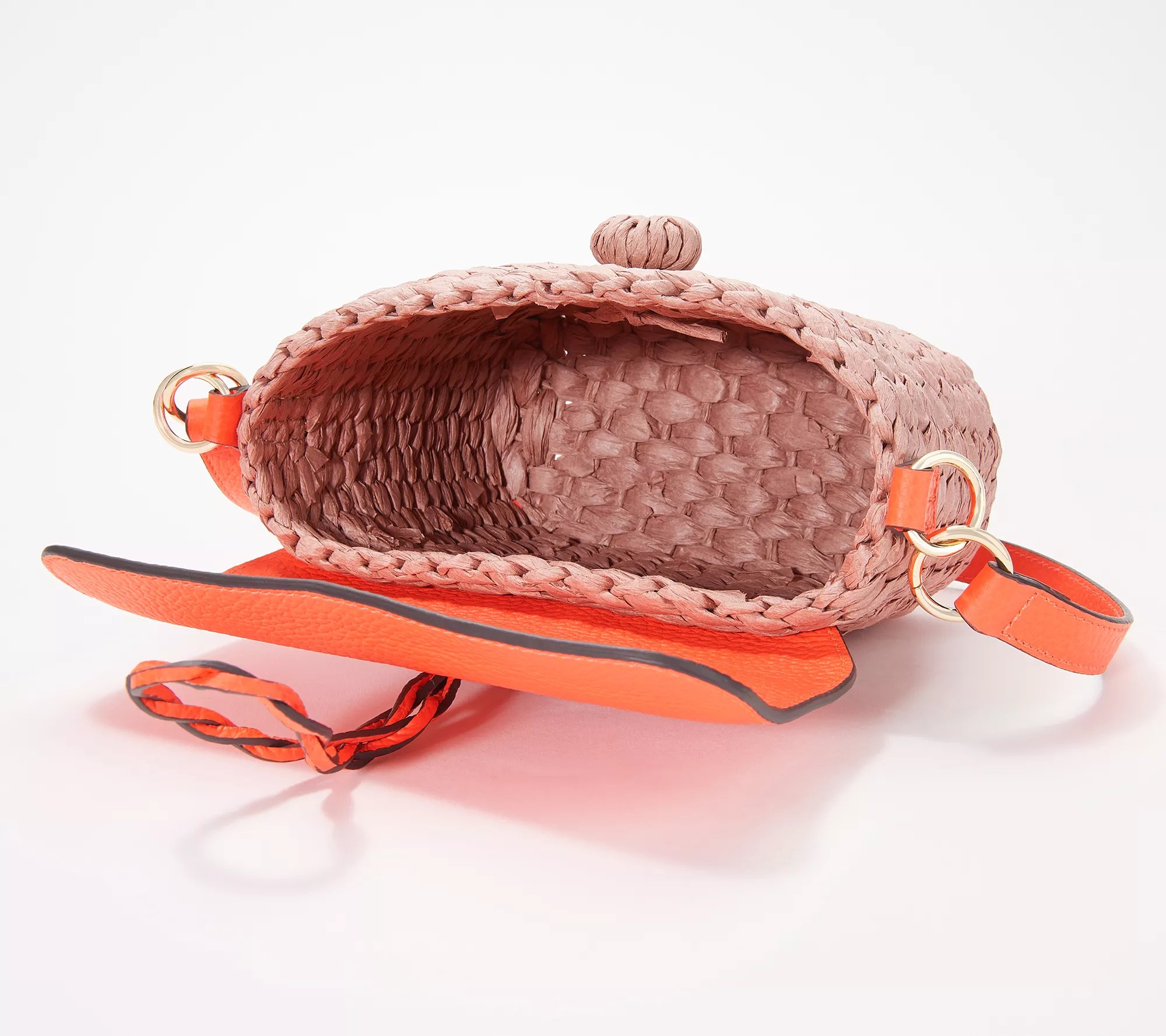 Vince Camuto Straw Crossbody Handbag Kiana