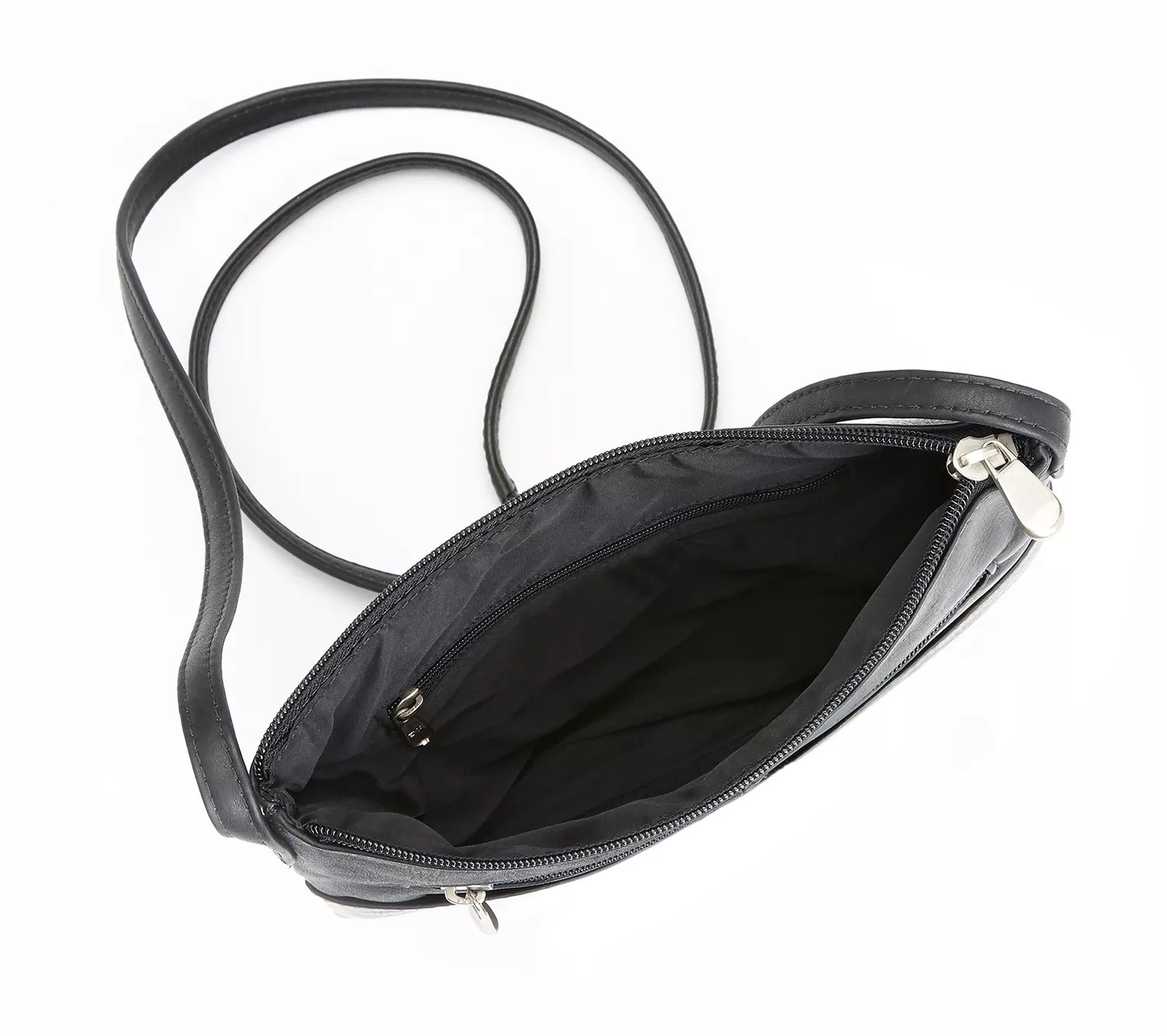 Royce New York Leather Crossbody Bag