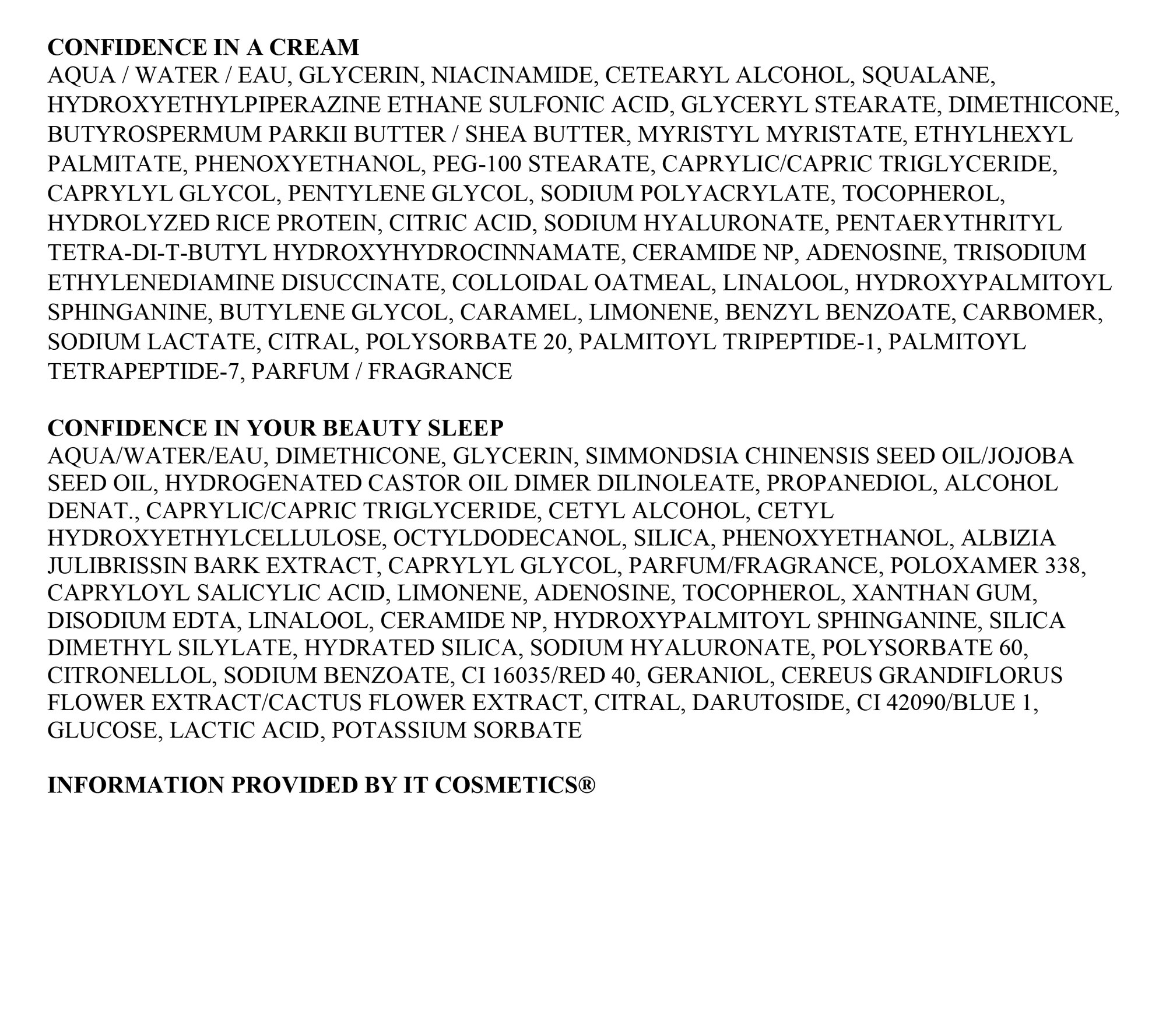 IT Cosmetics SuperSize Confidence in a Cream & Beauty Sleep Duo