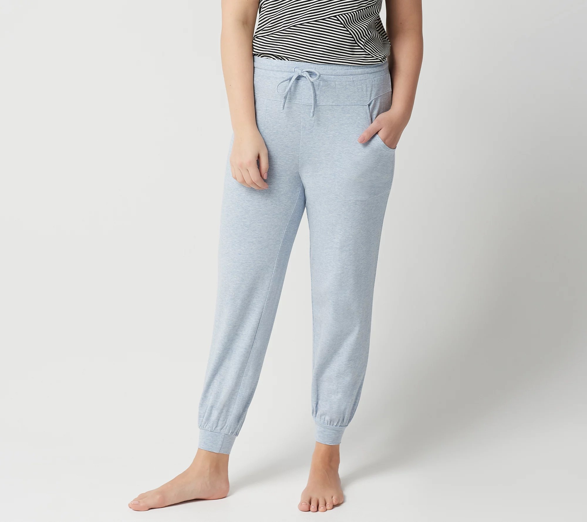 "As Is" AnyBody Petite Cozy Knit Jogger Pants