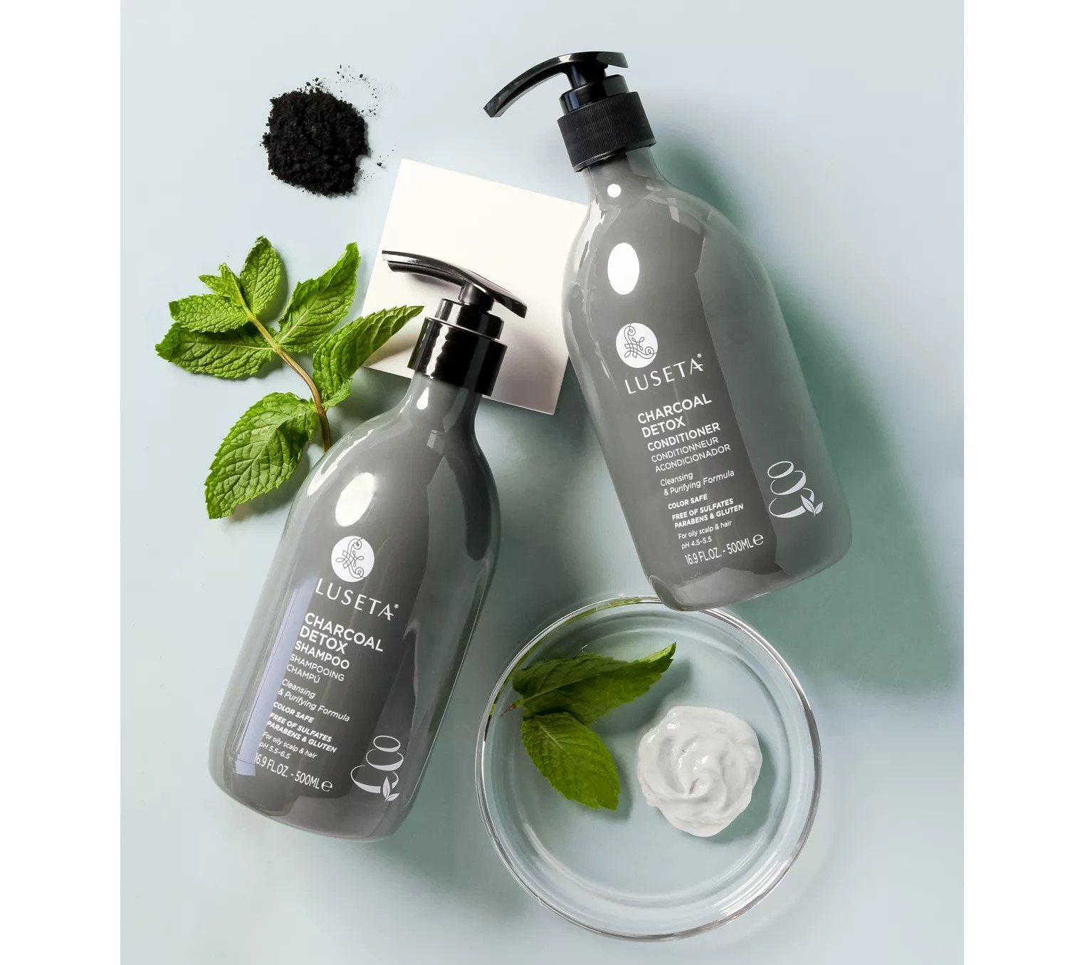 Luseta Charcoal Detox Shampoo & Conditioner Set16.9 oz