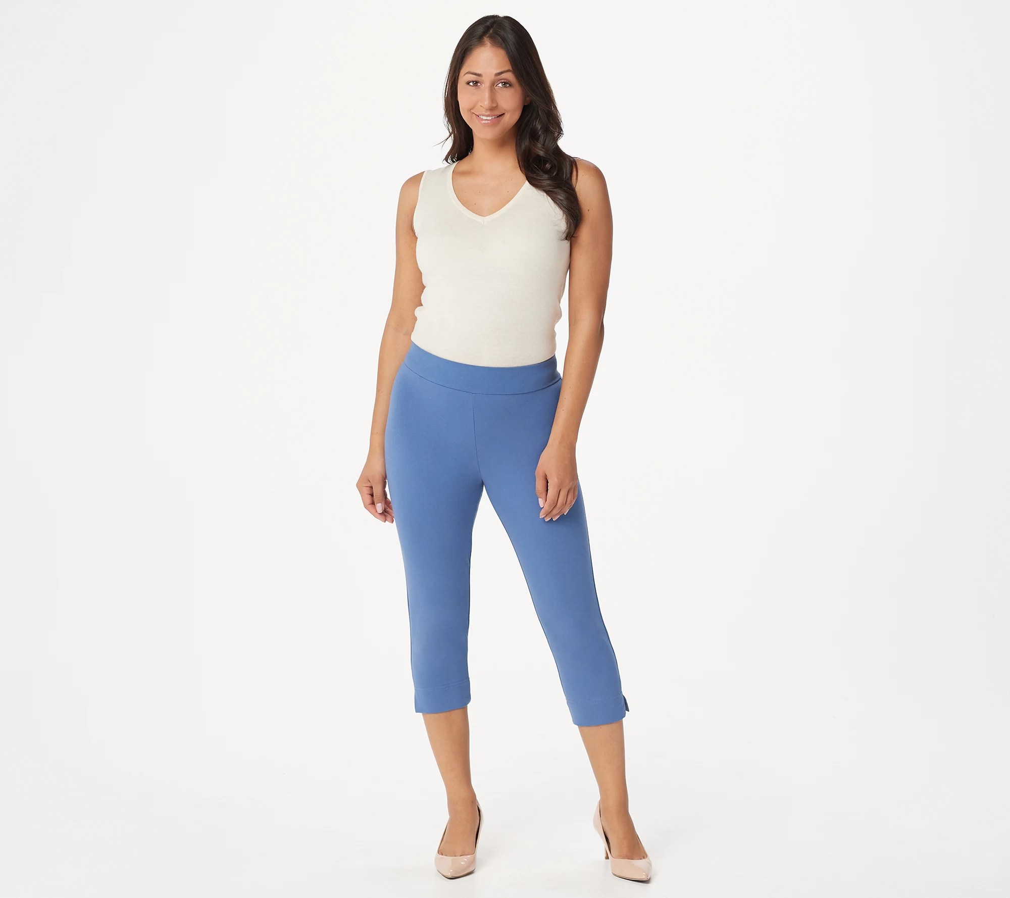 Women with Control Petite Contour Waist PullOn Capri Pants