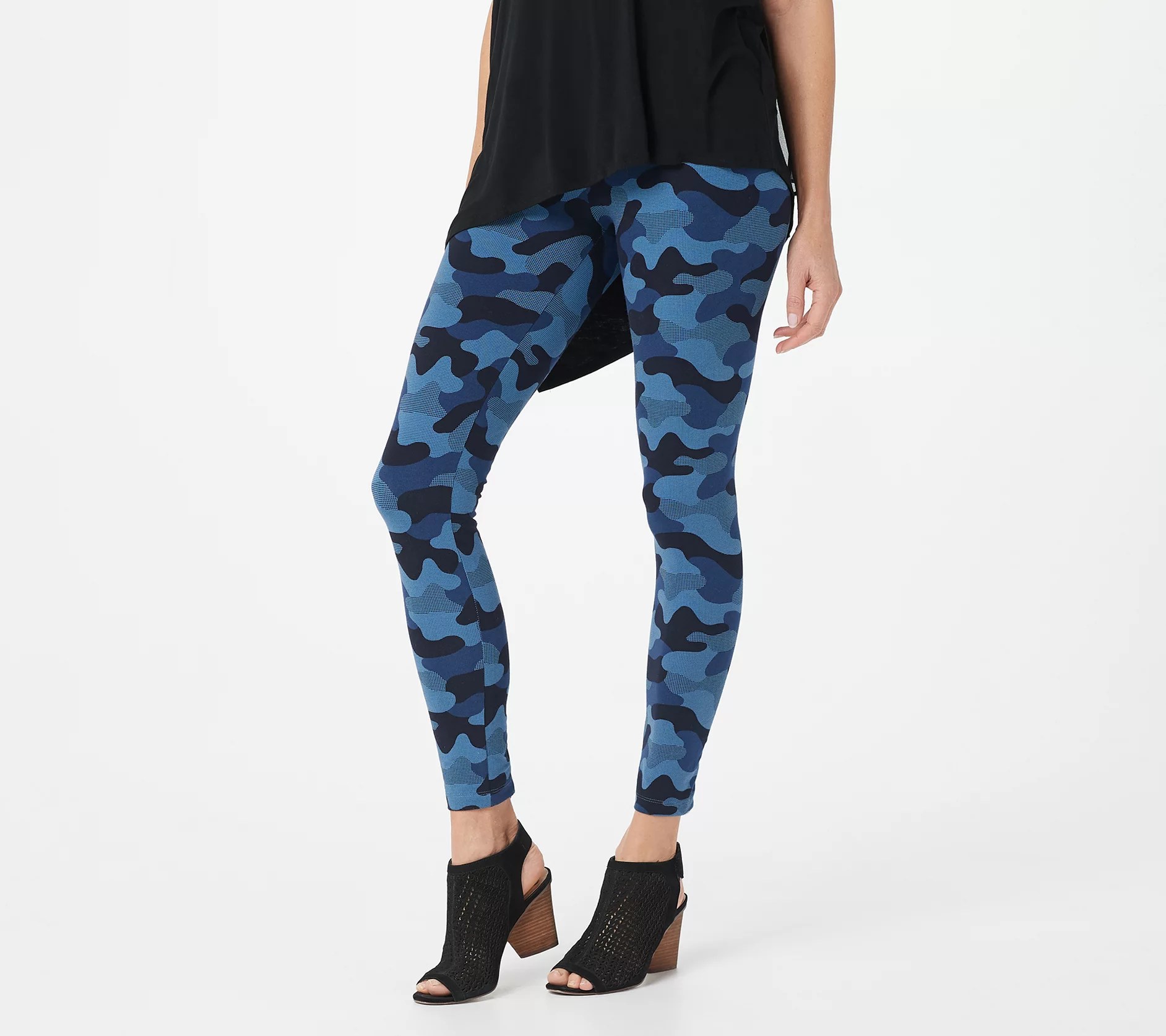 Women with Control Petite Tummy Control TUSHY LIFTER Printed Legging