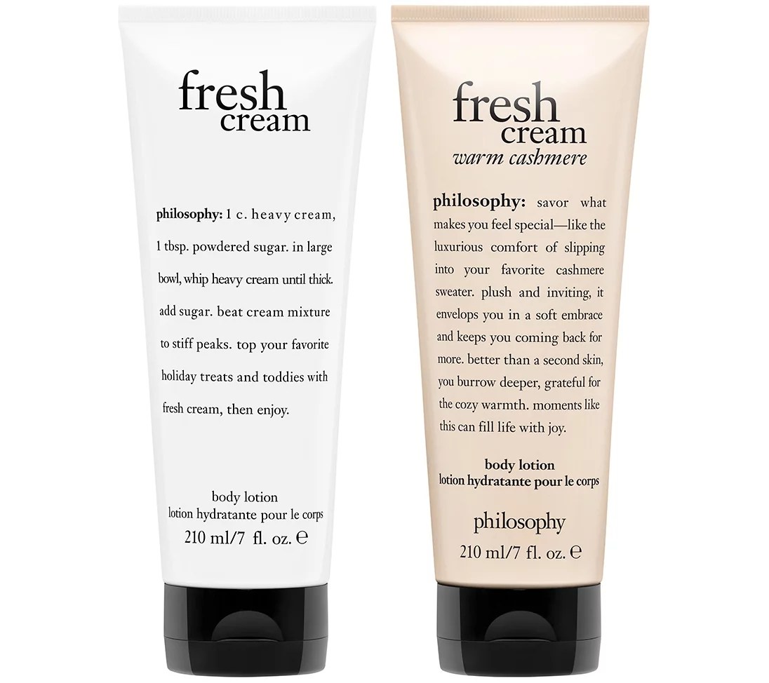 philosophy sweet & creamy body lotion duo