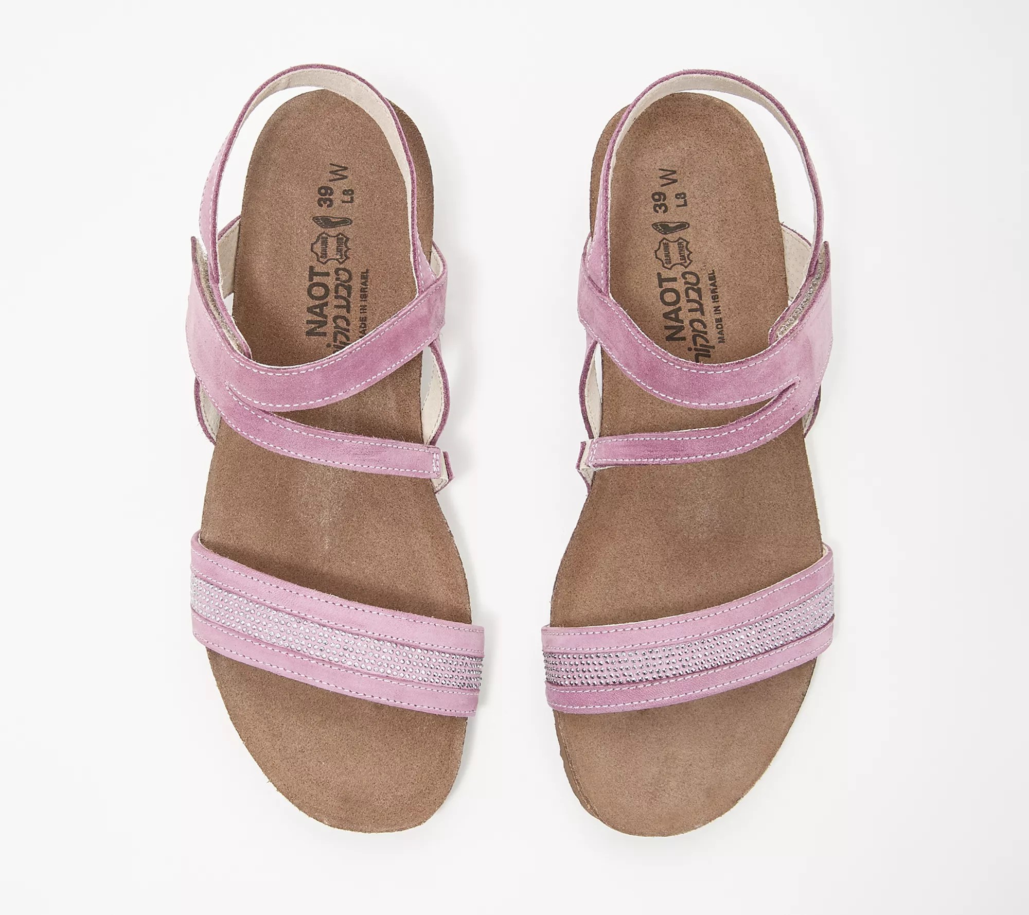 Naot Leather Embellished Sandals Cameron