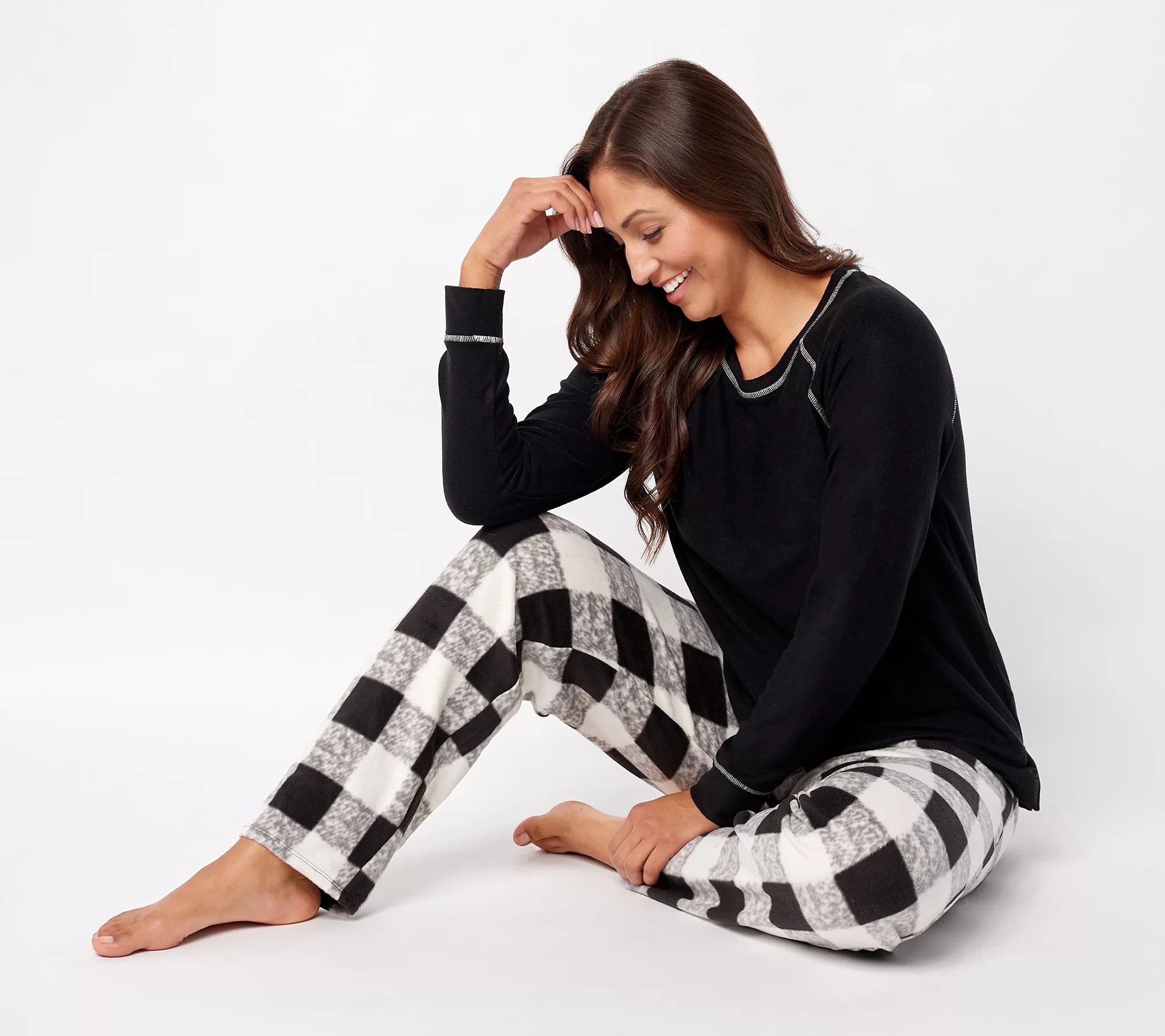 Cuddl Duds Fleecewear with Stretch Pajama Set