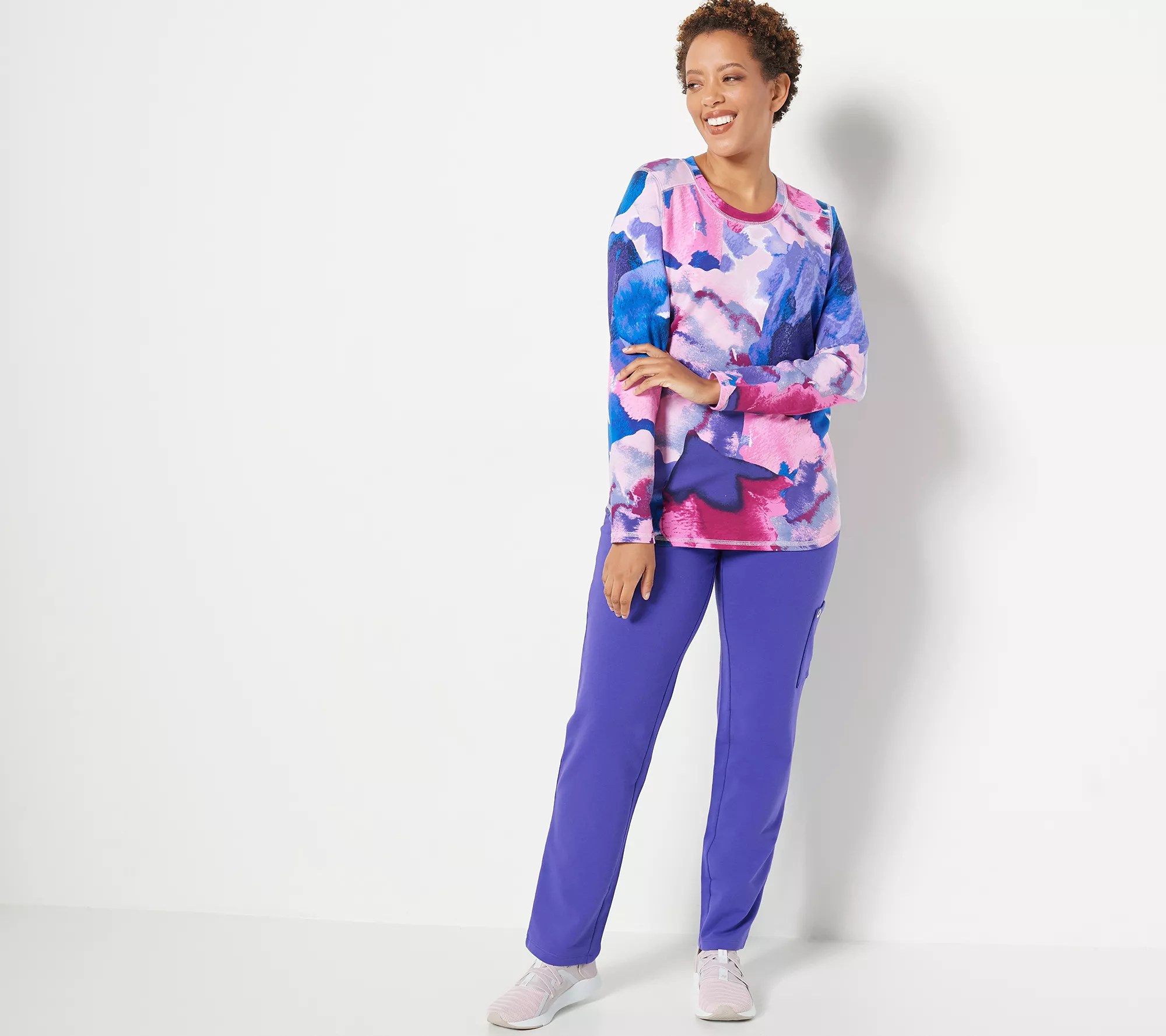 Sport Savvy French Terry MultiColored Top