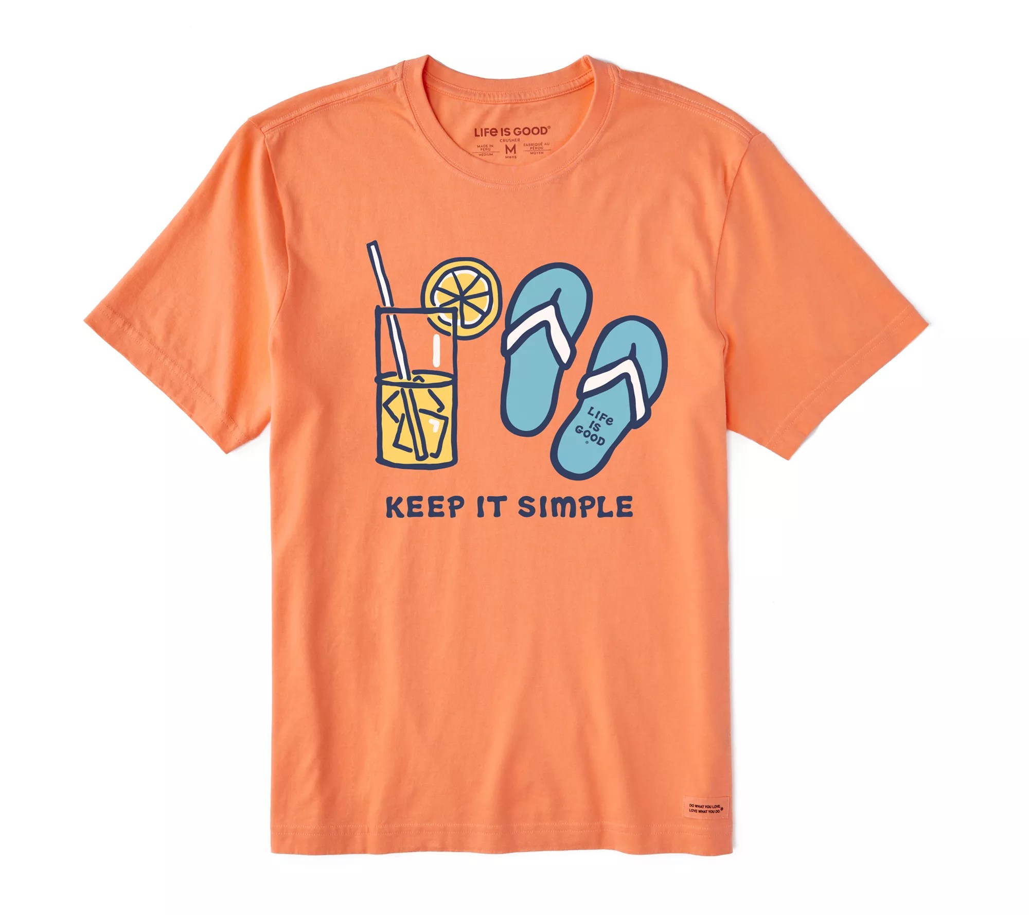 Life is Good Men's Keep It Simple Lemonade Crus her Tee
