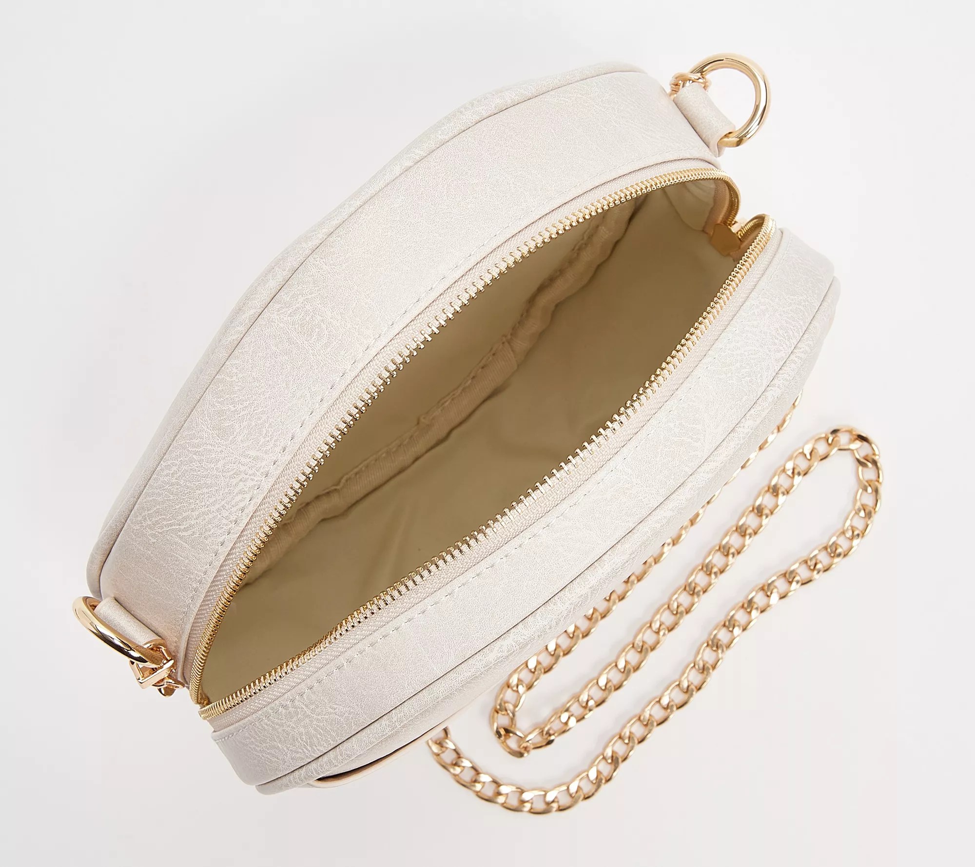 "As Is" AHDORNED Faux Leather 10" Crossbody w/ 2 Straps