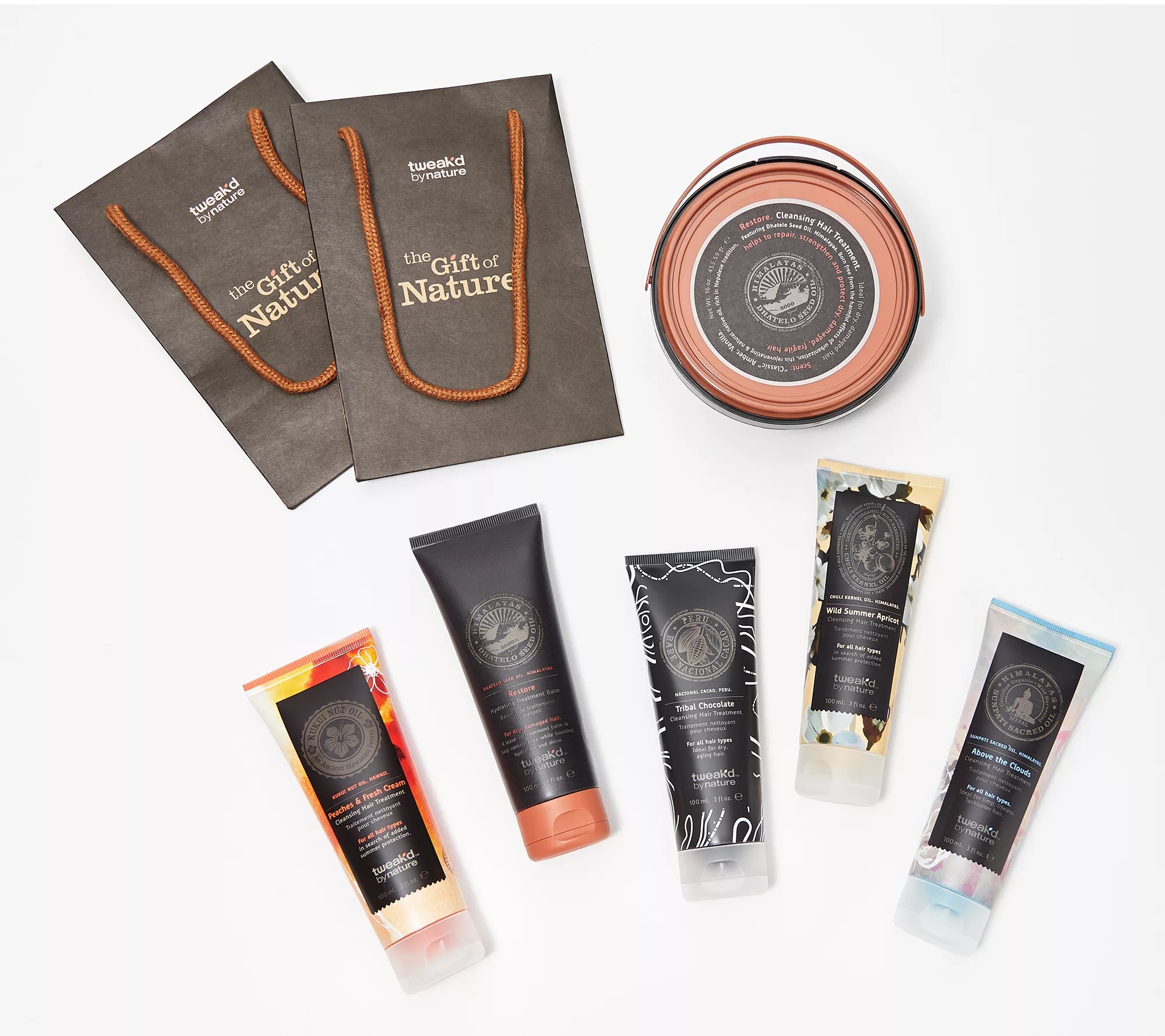 (QVC) Tweak'd by Nature Cleansing Hair Treatment 6pc Collection