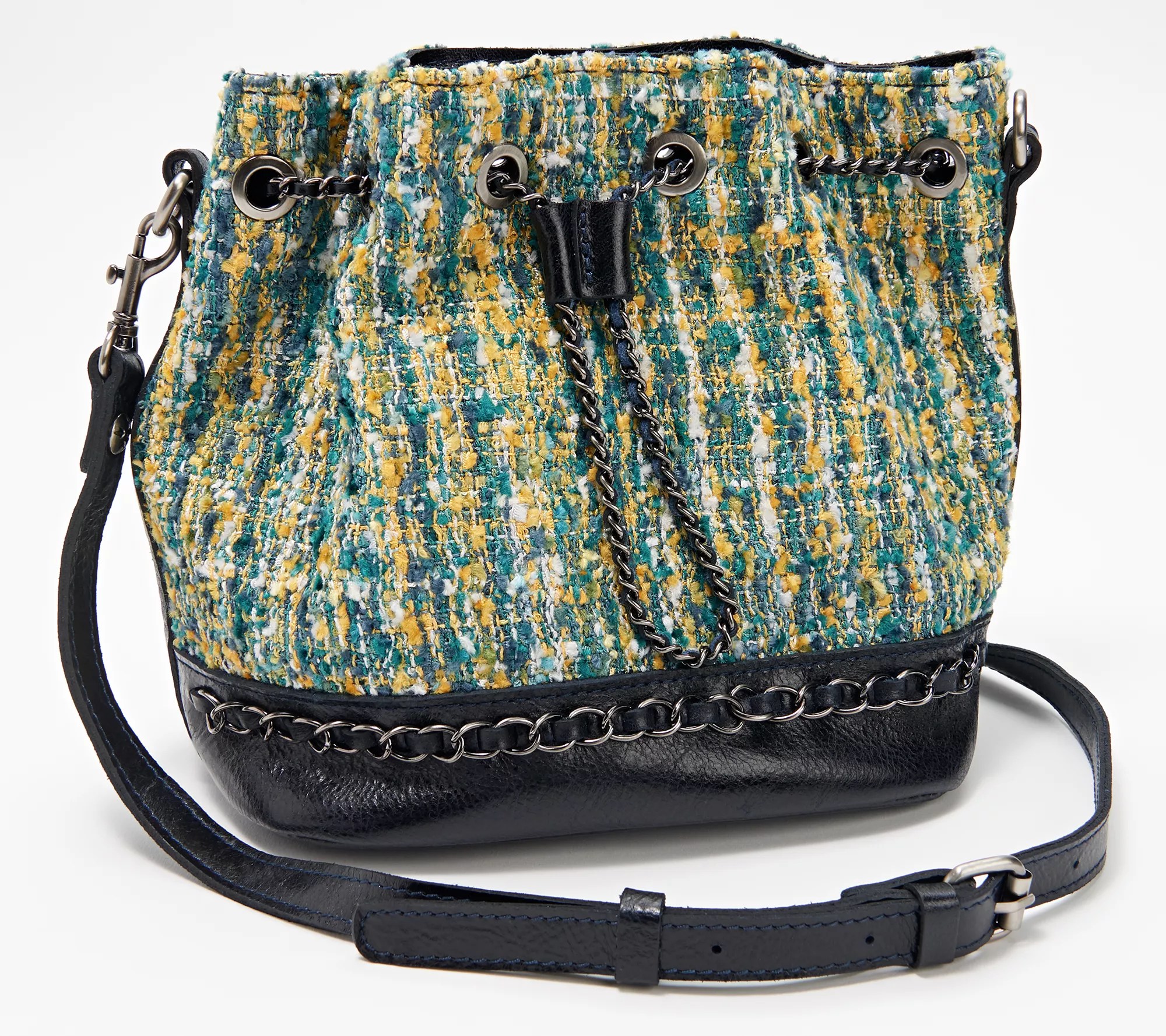 Patricia Nash Boucle Civetta Drawstring Bag