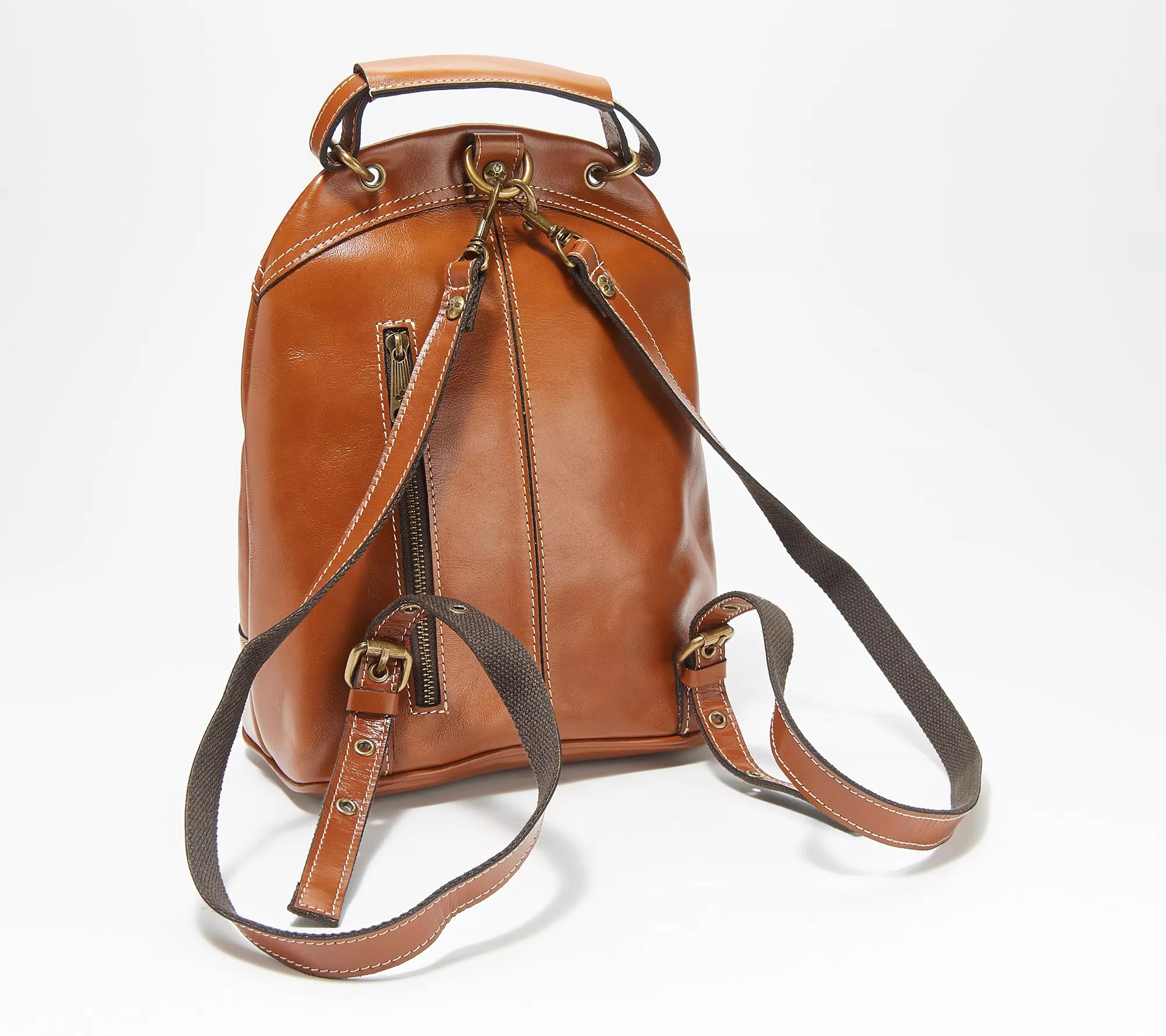 Patricia Nash Leather Alencon Top Handle Backpack