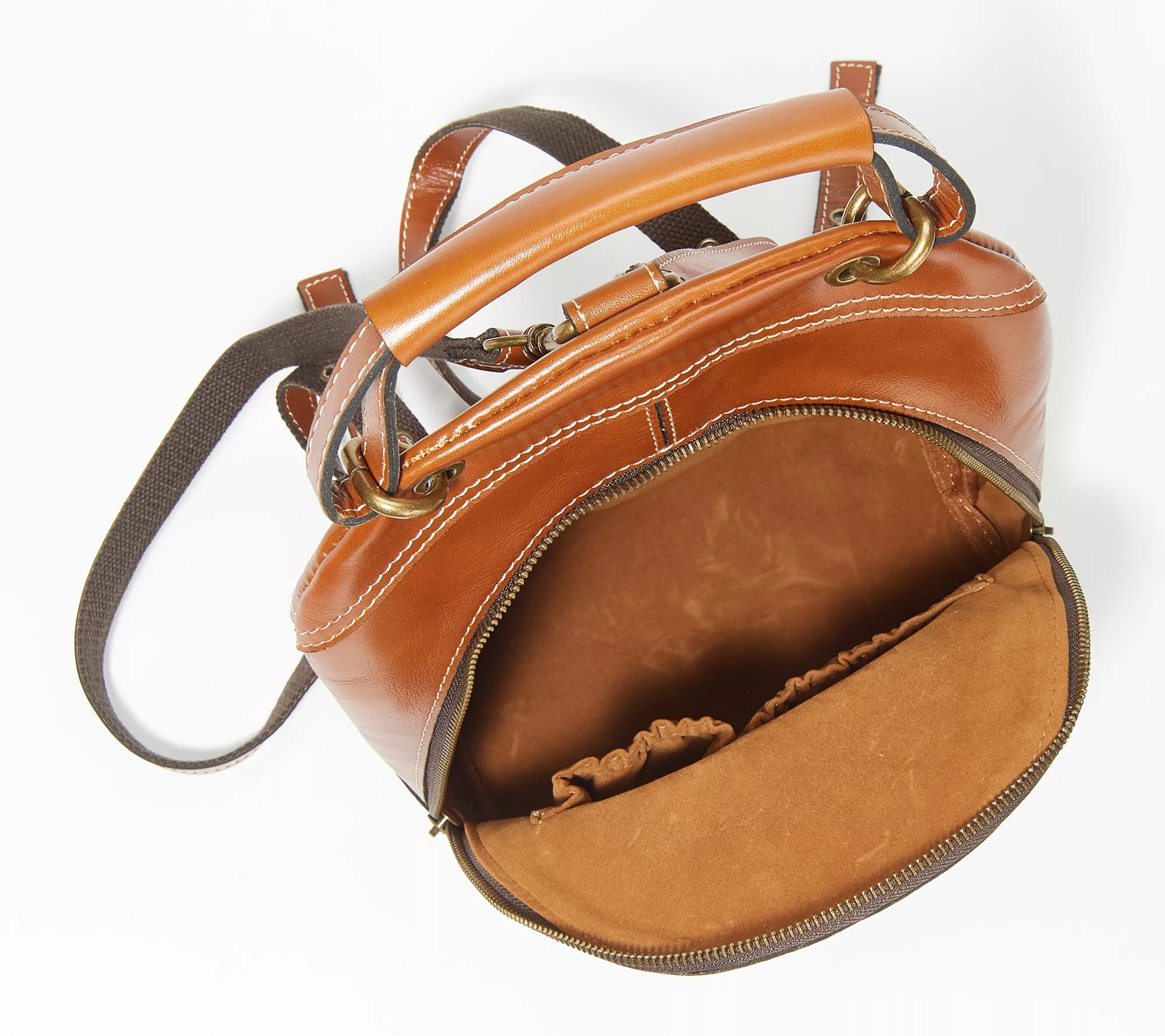Patricia Nash Leather Alencon Top Handle Backpack