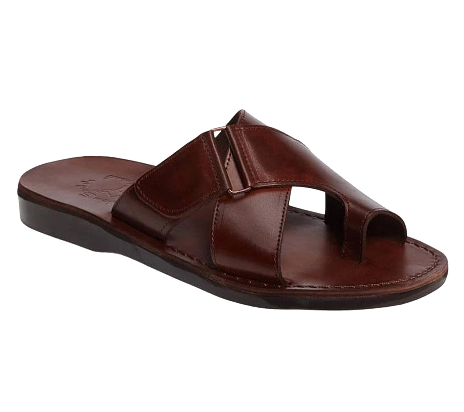 Jerusalem Sandals Men's Leather Slide Sandals Asher