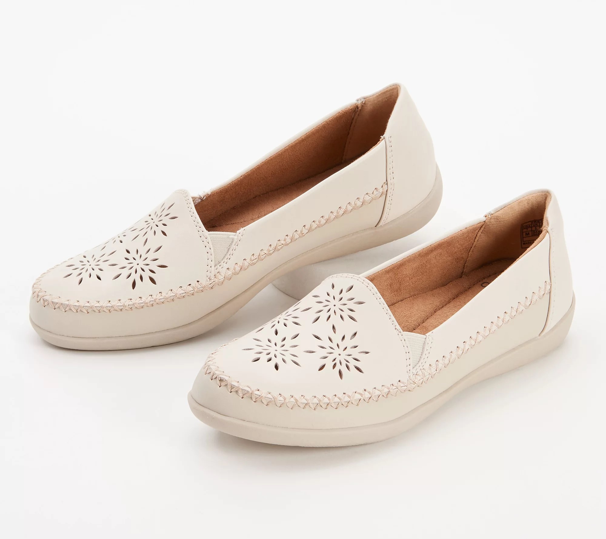 Earth Origins Leather Whipstitch SlipOns Freya