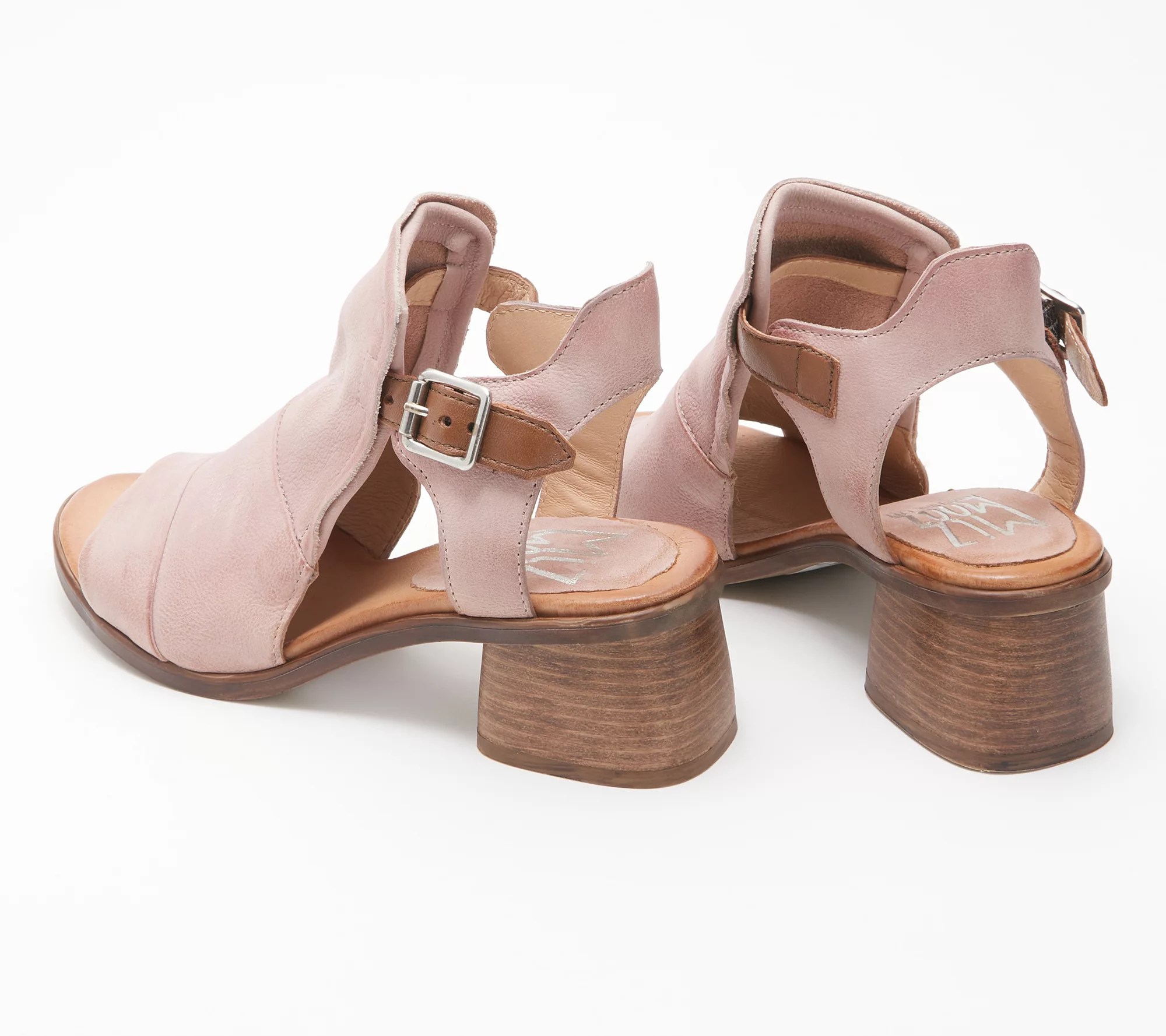 Miz Mooz Leather Wide Width Heeled Sandals Palomina