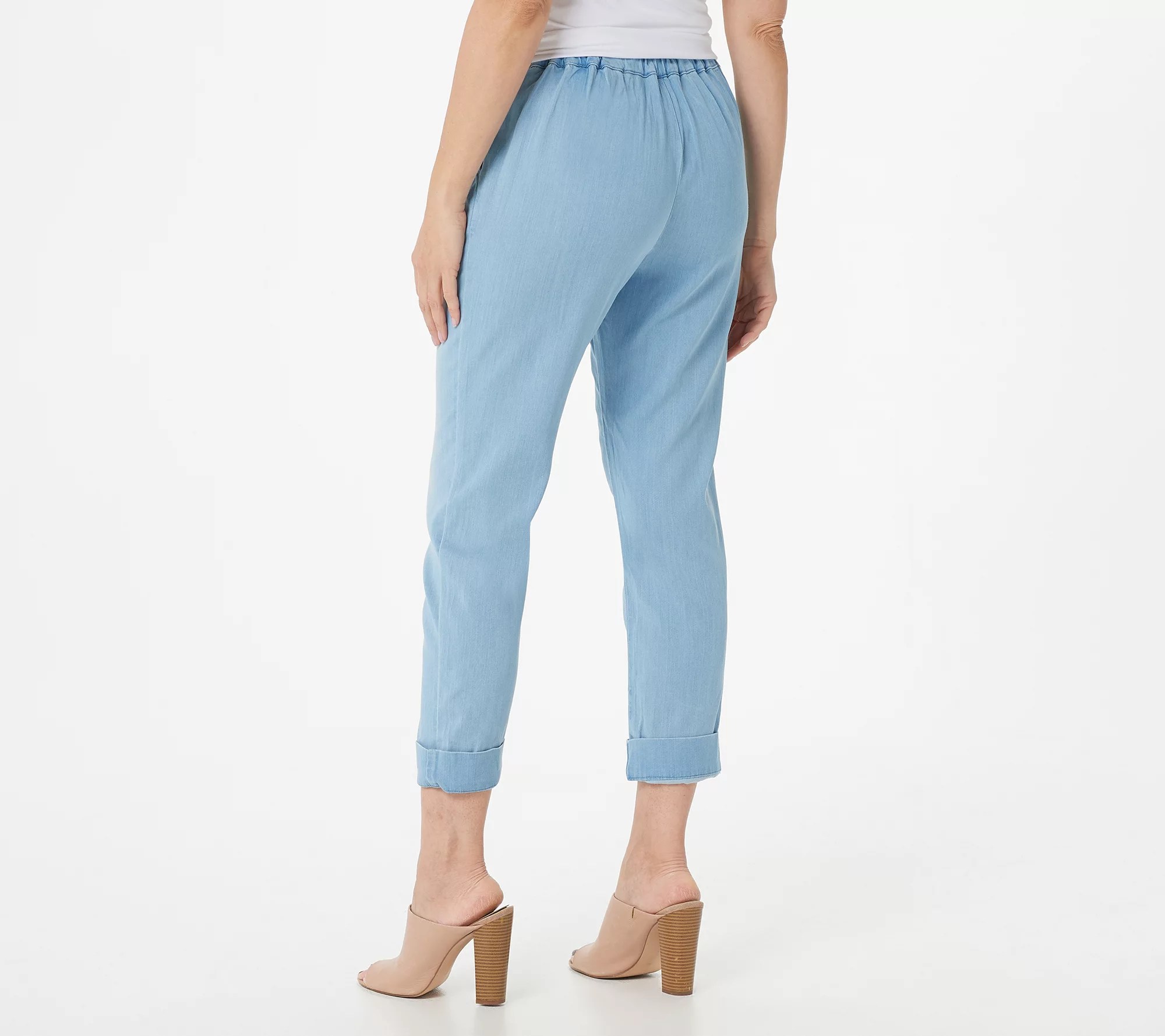 Side Stitch Tencera Straight Leg Pleated Pants