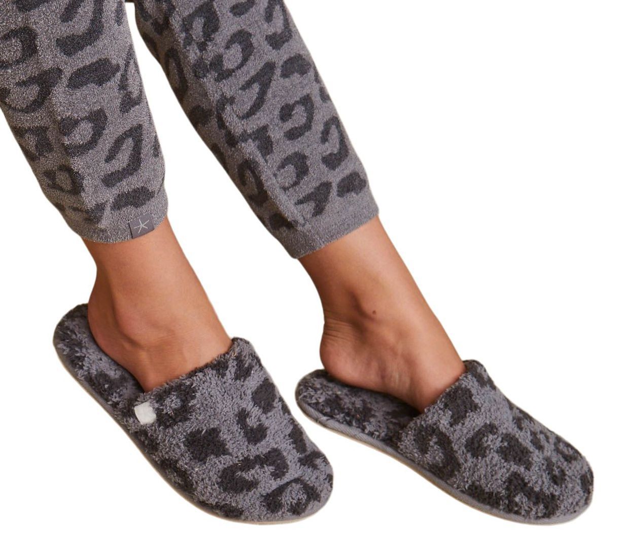 Barefoot Dreams Inc. CozyChic Youth Graphite/Carbon Slippers