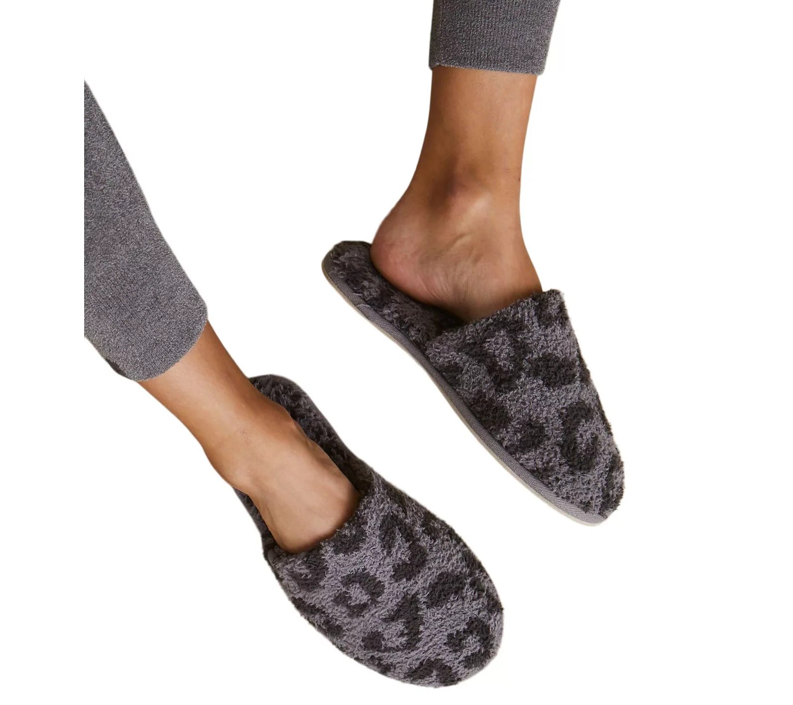Barefoot Dreams Inc. CozyChic Youth Graphite/Carbon Slippers
