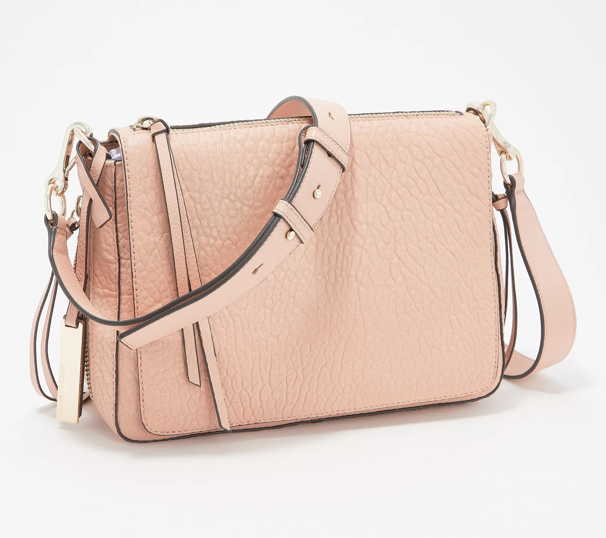 Vince Camuto Lamb Leather Flap Crossbody Bag Ida
