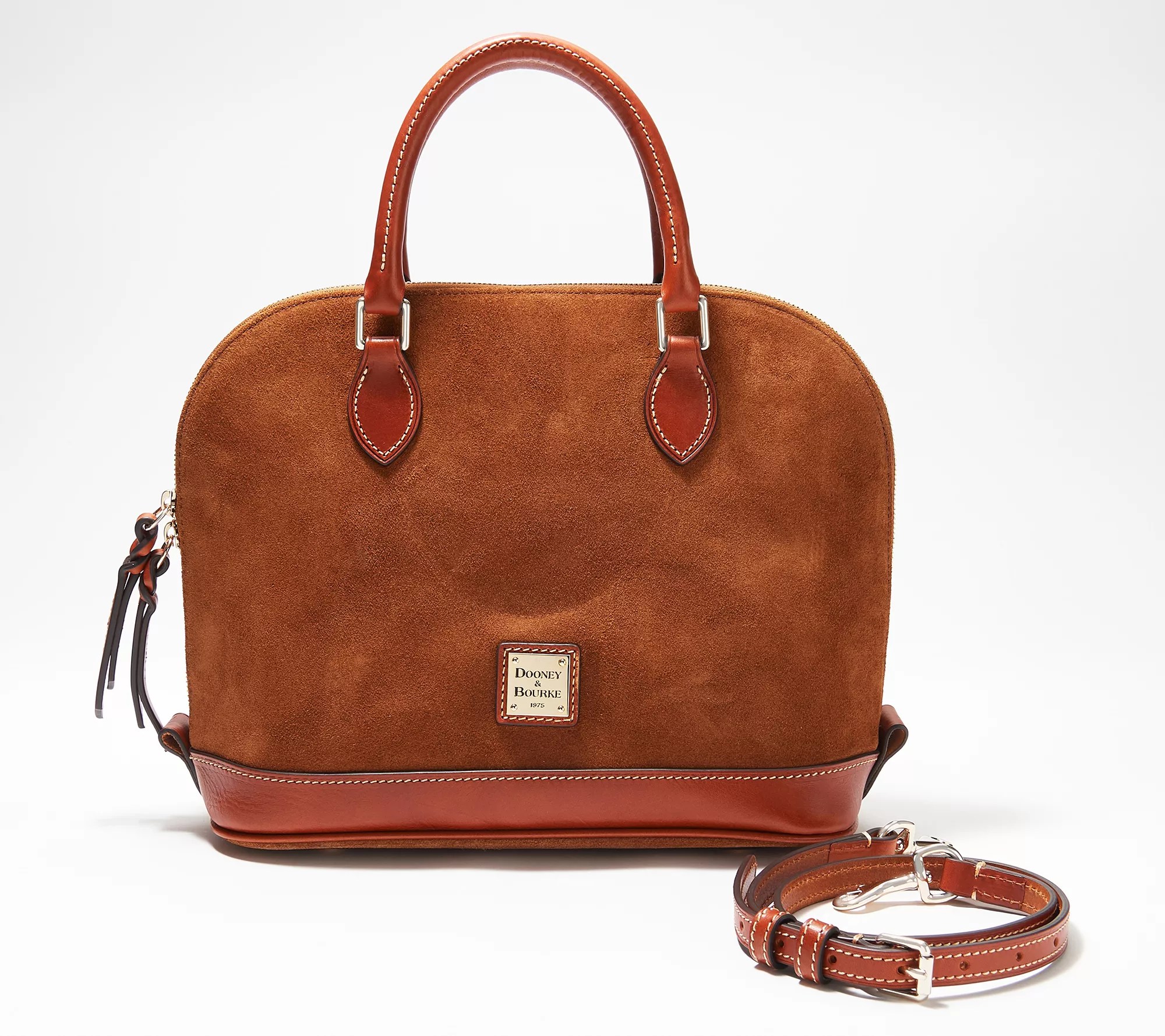 Dooney & Bourke Small Suede Zip Zip Satchel