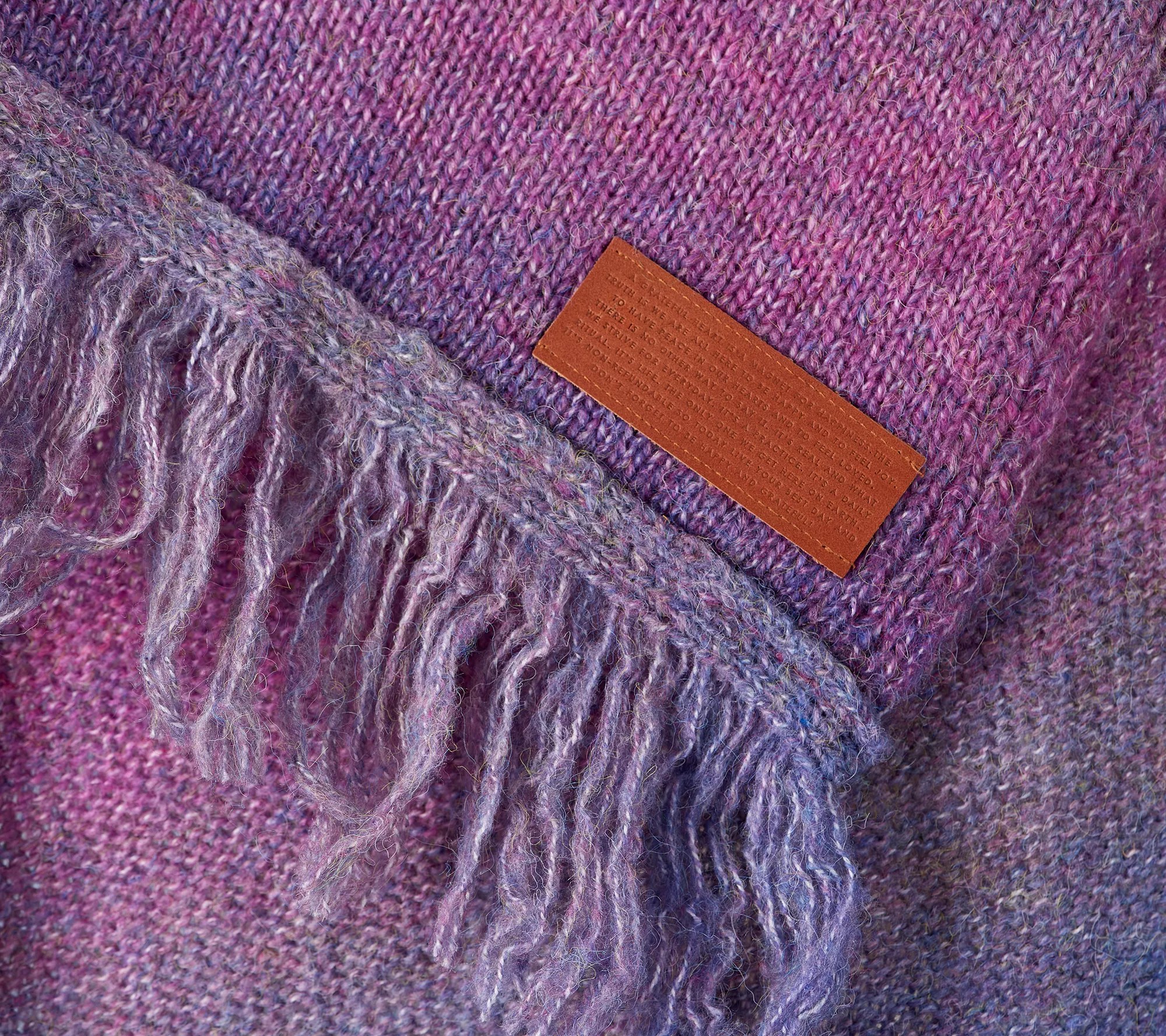 Peace Love World Blanket Scarf