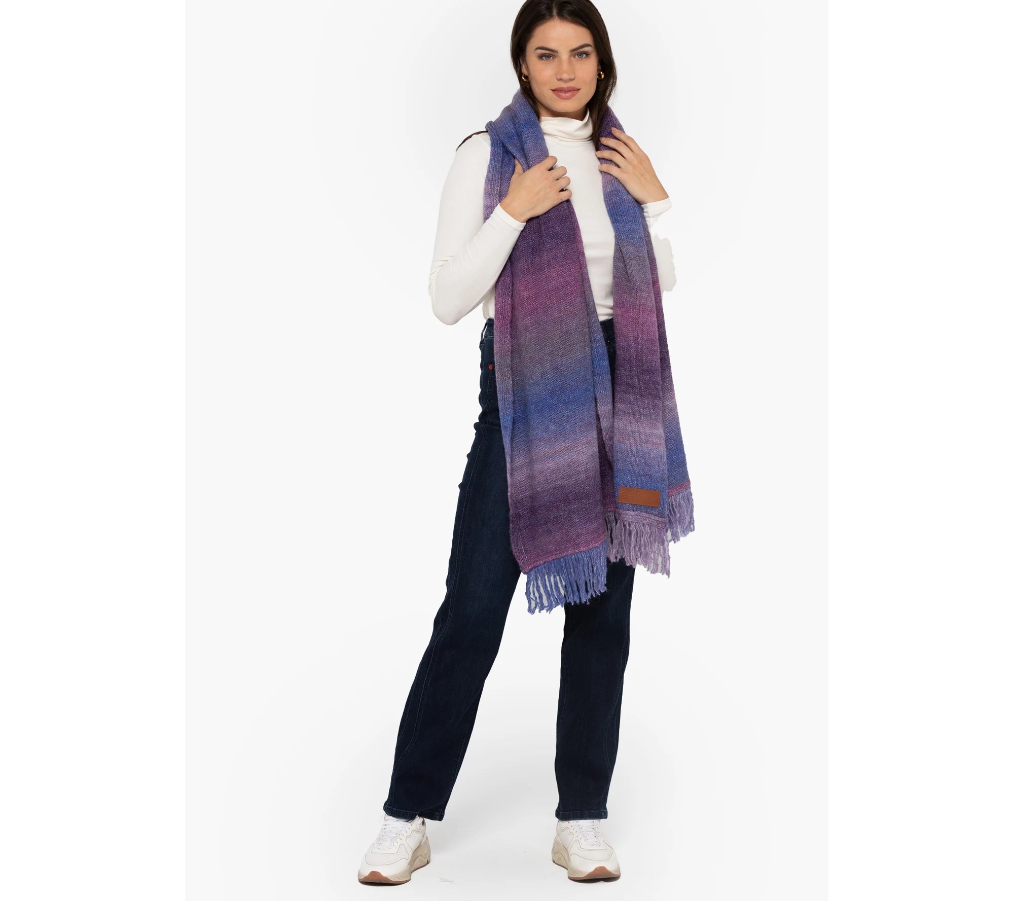 Peace Love World Blanket Scarf