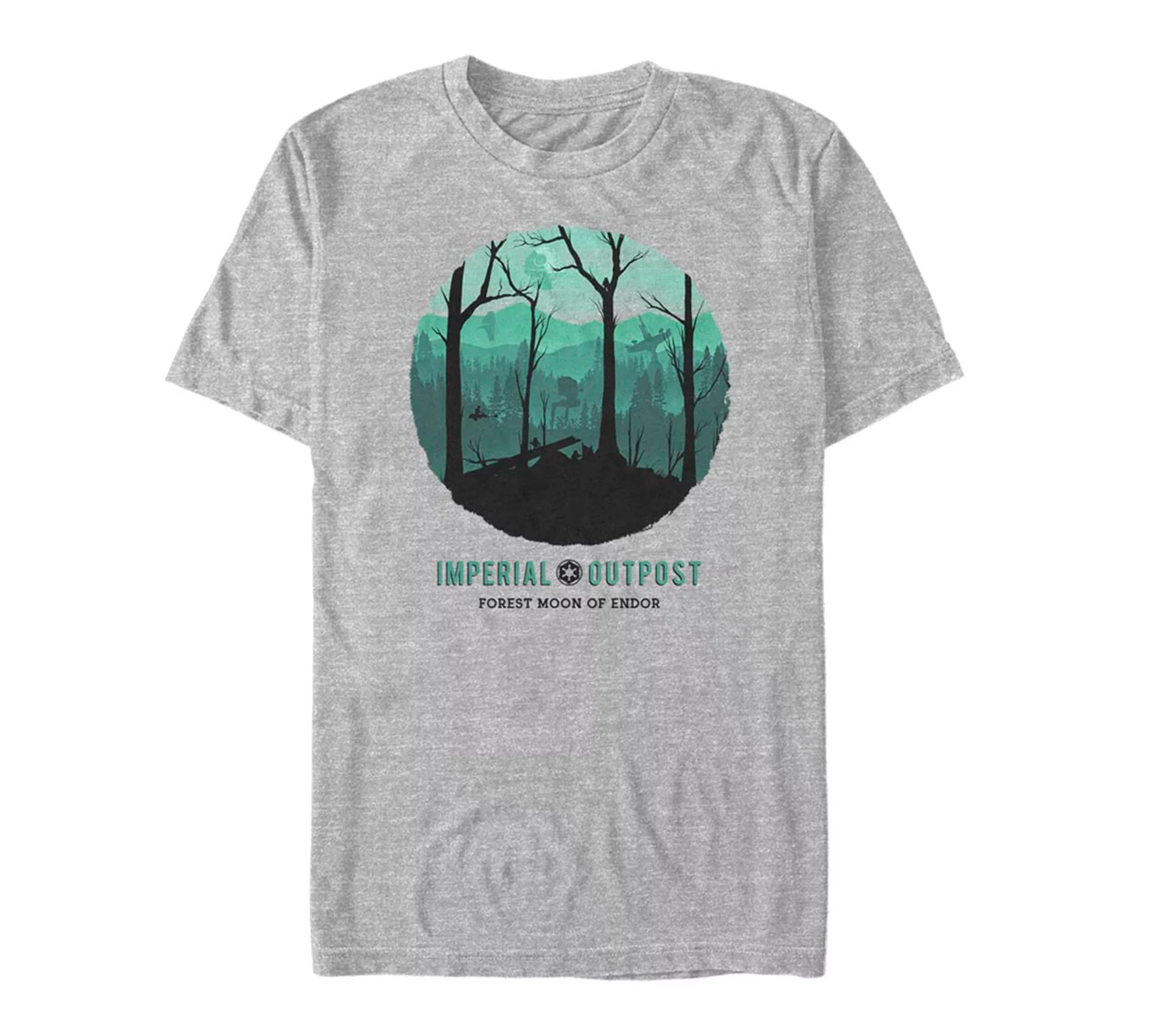 Fifth Sun's Men's Star Wars Forest Moon AthletiHeather Tee