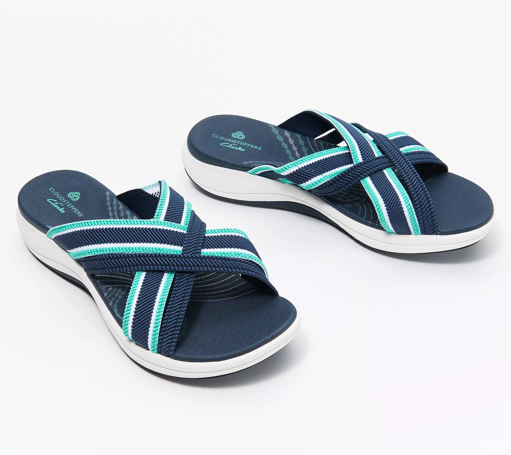 "As Is" CLOUDSTEPPERS by Clarks Sport Slide Sandals Mira Isle