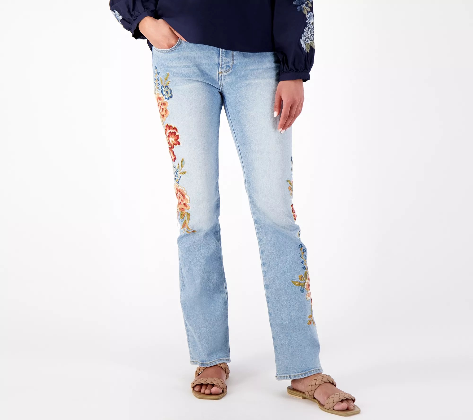 Driftwood Jeans Kelly Bootcut Embroidered Jean Maui