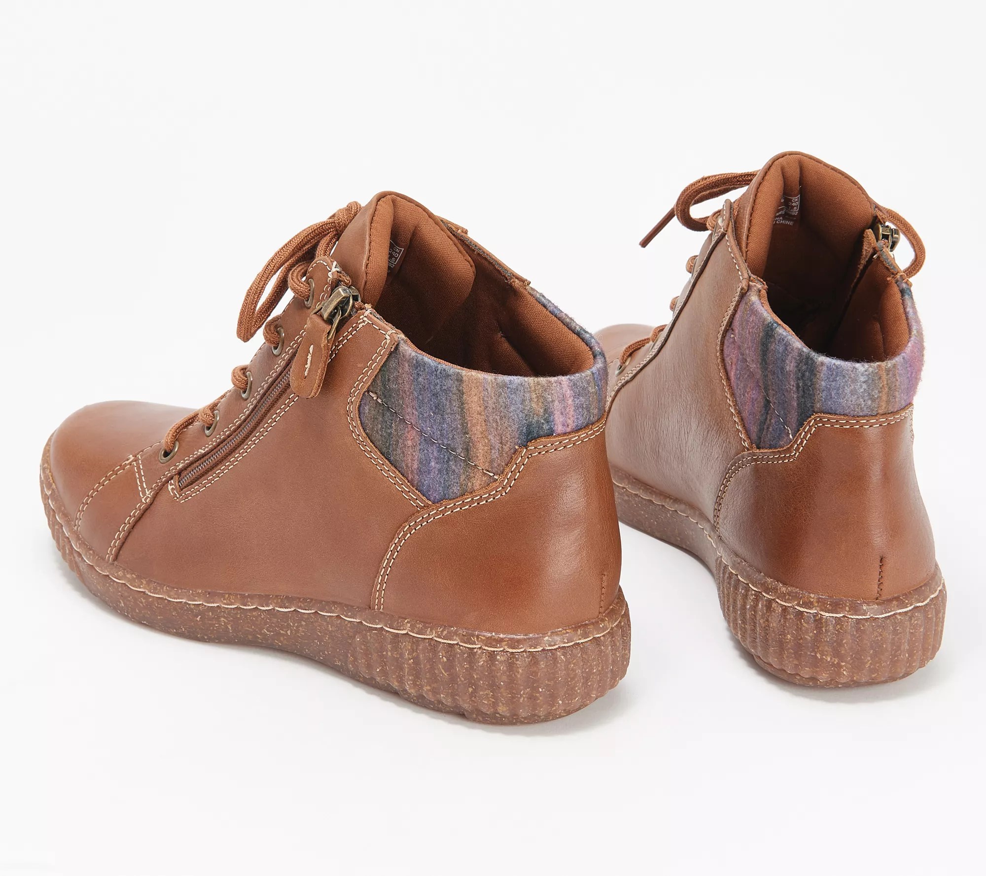 Clarks Collection Leather LaceUp Ankle Boots Caroline Park