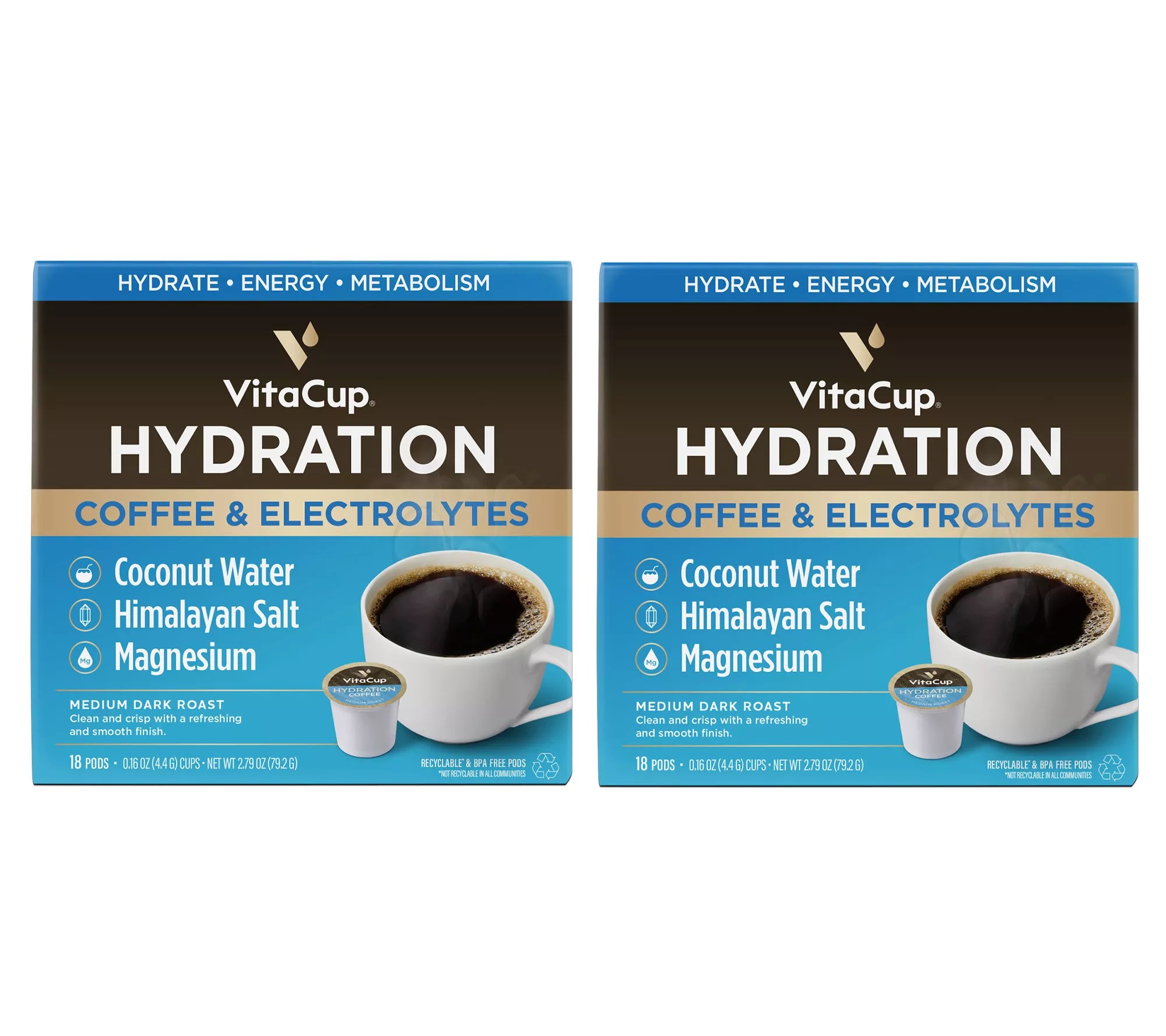 VitaCup Hydration Coffee Pods 36 Servings