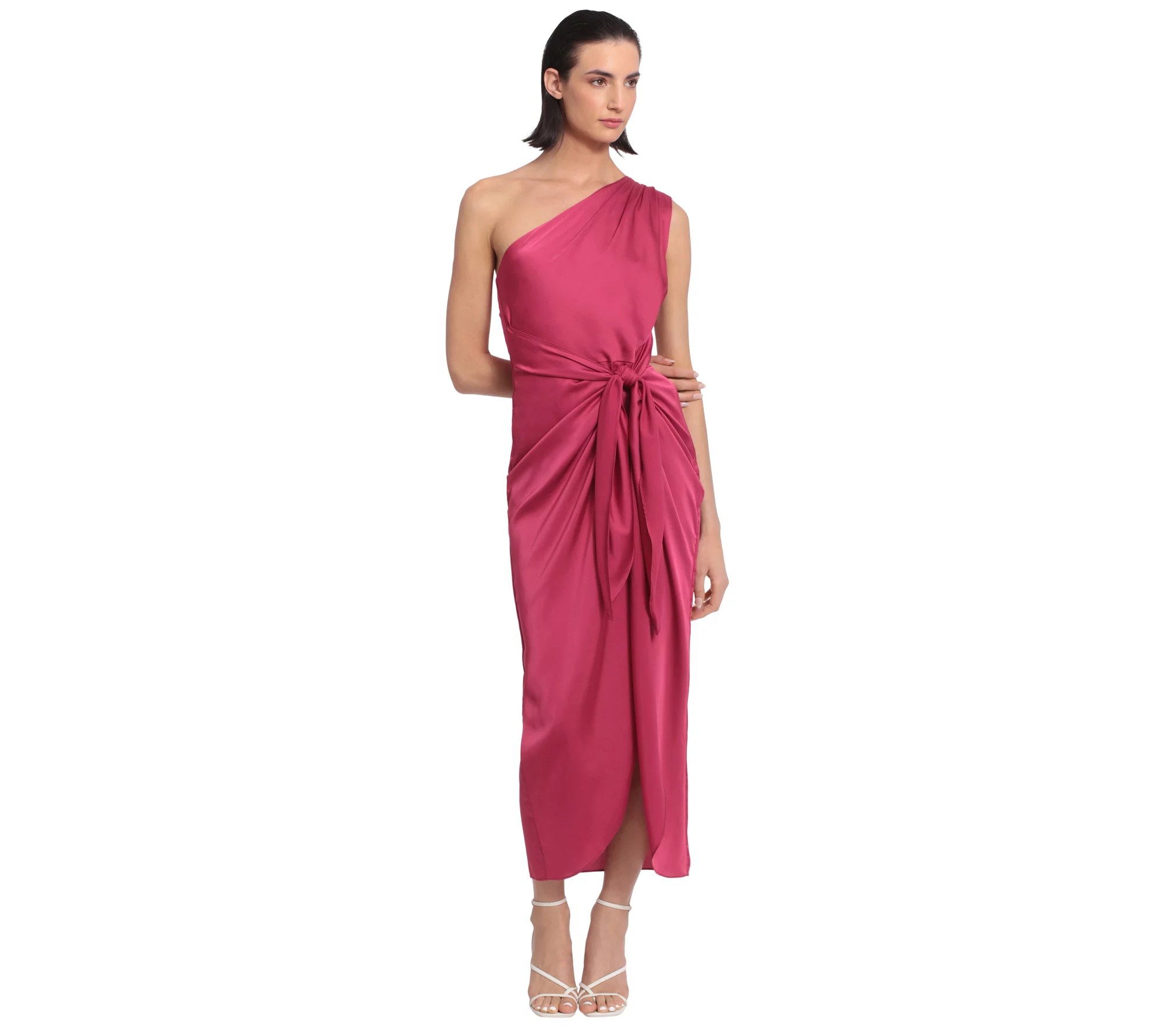 Donna One Shoulder Midi Dress
