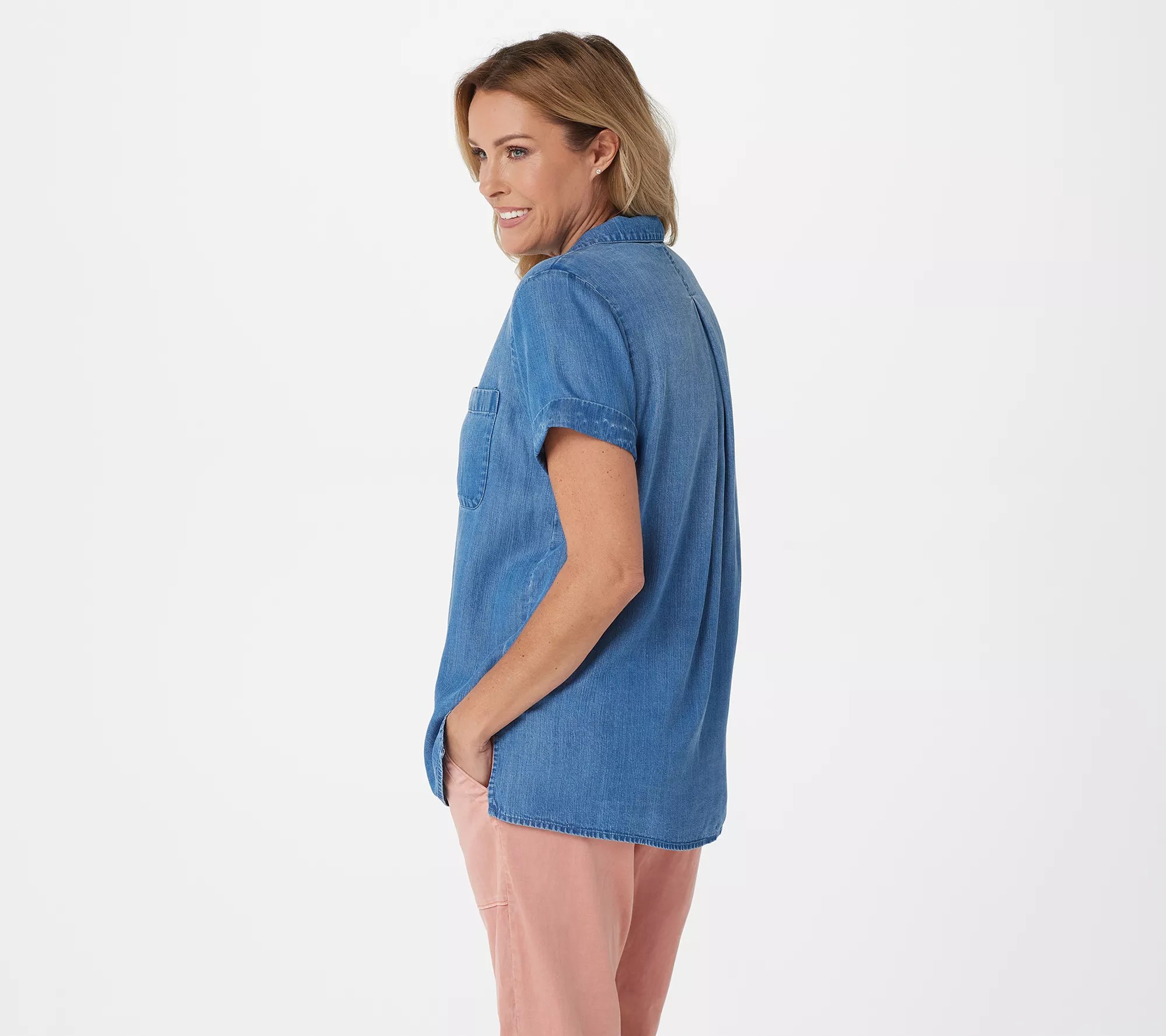 Side Stitch ShortSleeve Camp Shirt