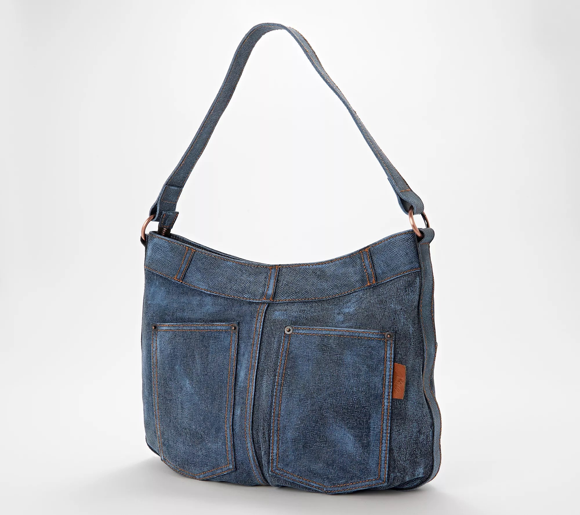 Patricia Nash Denim Leather Morella Hobo