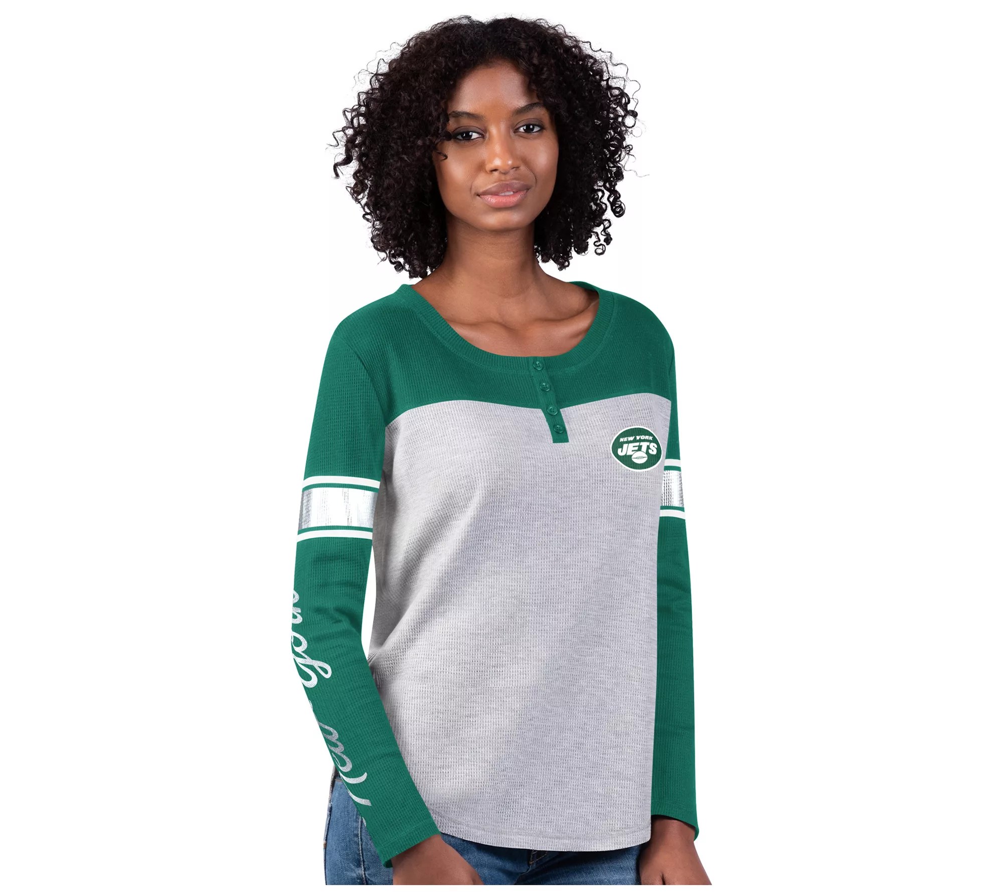"As Is" NFL Women's Long Sleeve Waffle Knit Tee