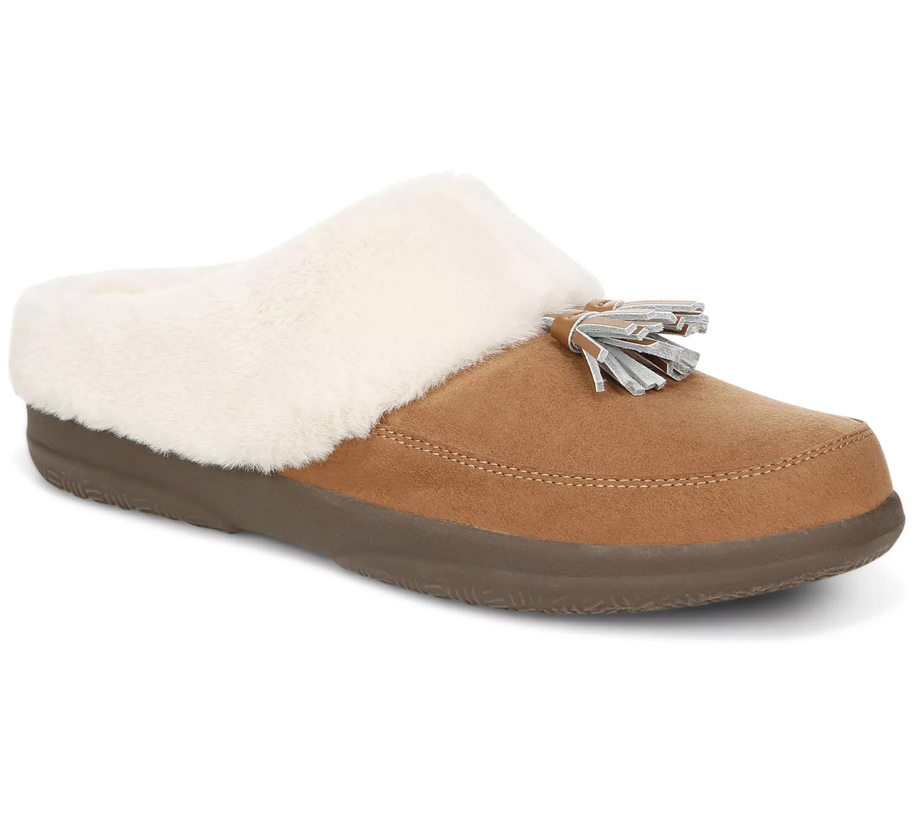 Vionic Microfiber Slippers With Tassel Perrin