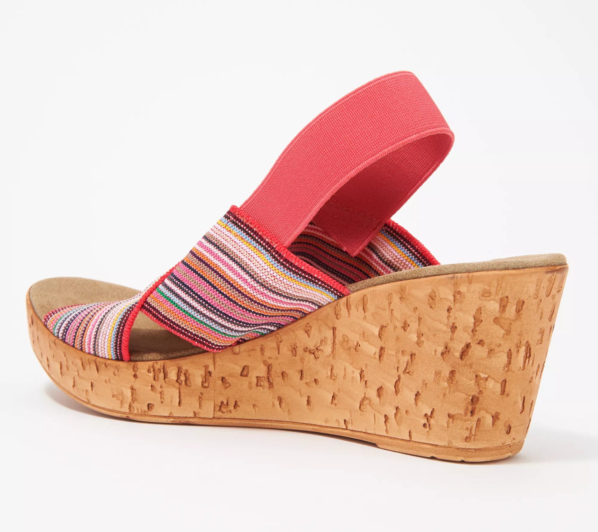 Charleston Shoe Co. Stretch Wedge Sandals Med