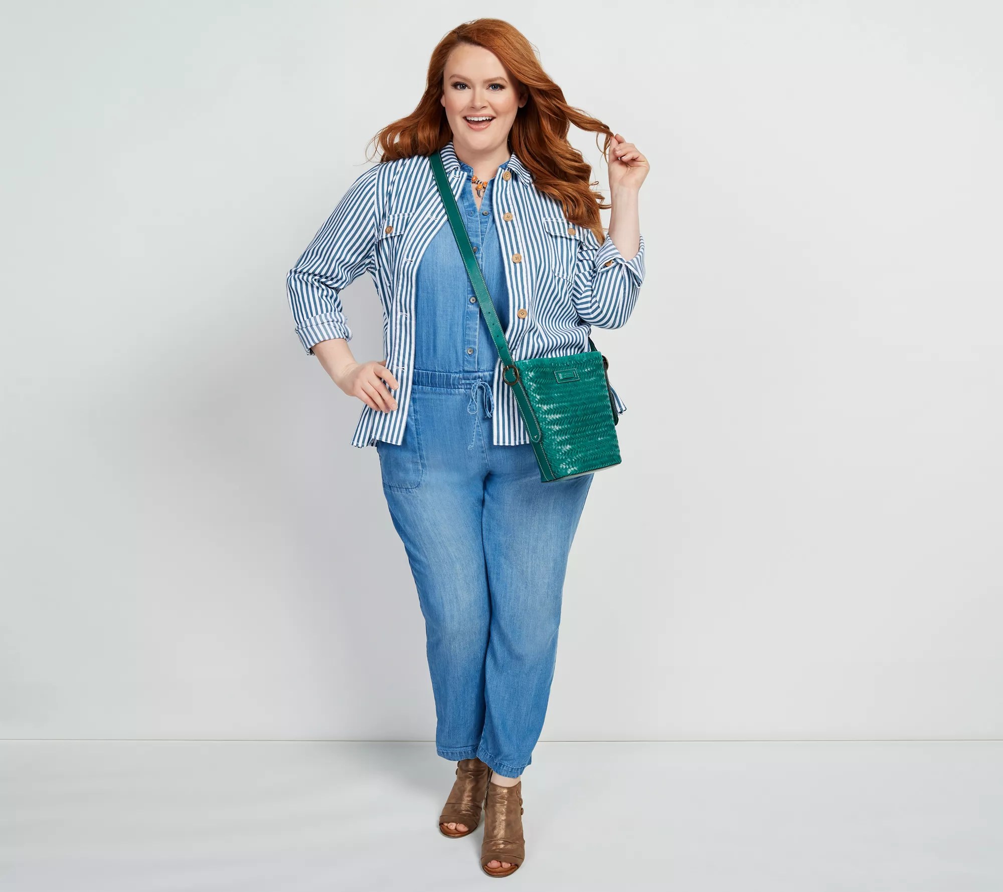 Side Stitch Sleeveless Jumpsuit with Tie Waist