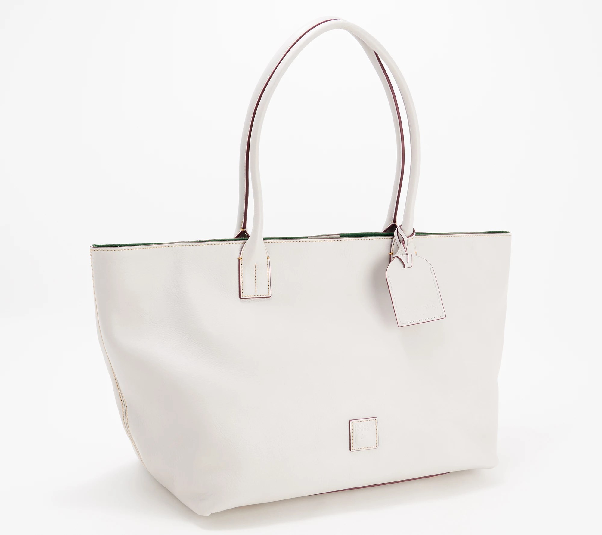 Dooney & Bourke White Smooth Leather Tote Bag munimoro.gob.pe
