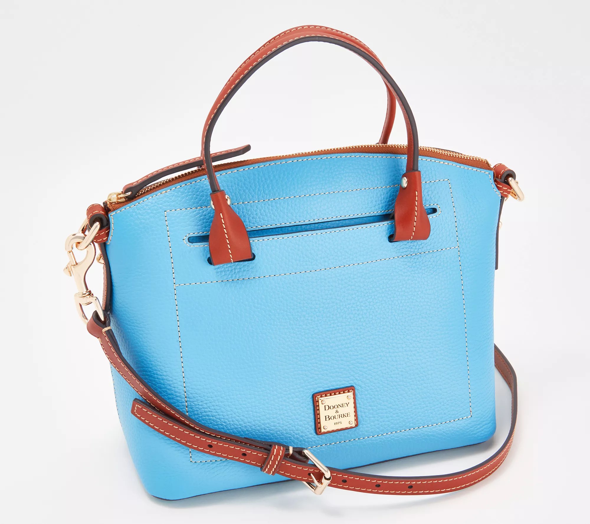 Dooney & Bourke Pebble Leather Domed Satchel