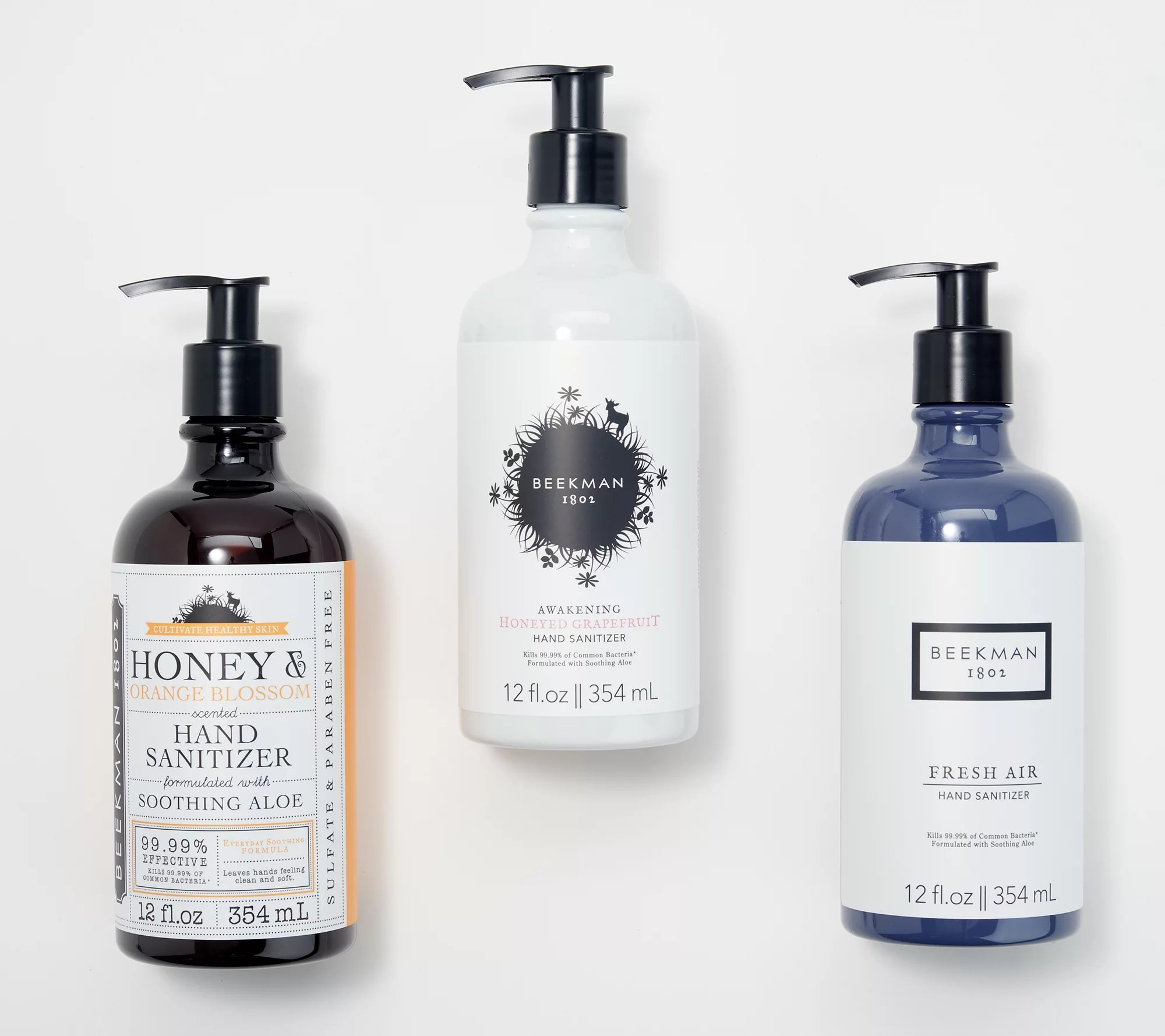 Beekman 1802 12oz Hand Sanitizer Trio