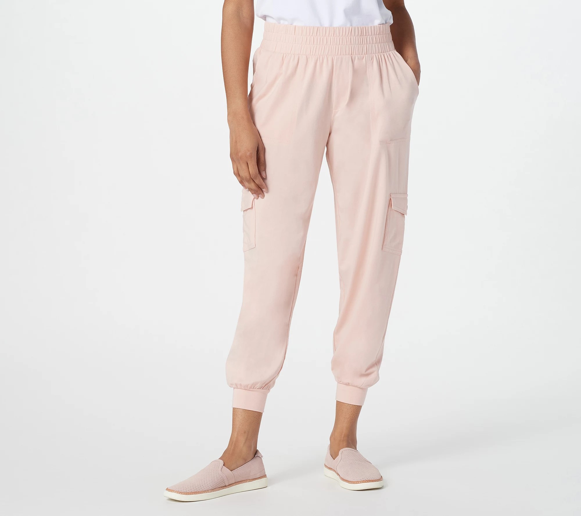 AnyBody Tall Cozy Knit Cargo Jogger Pant