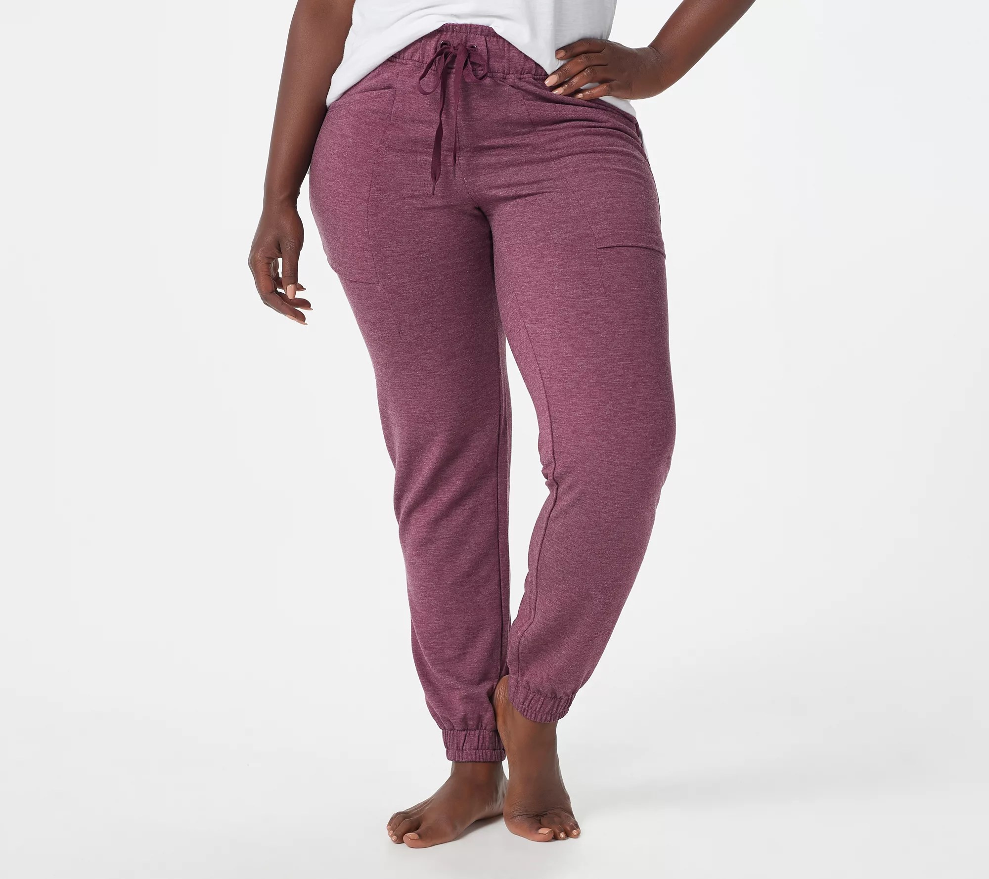 "As Is" Cuddl Duds Comfortwear Regular Length Jogger Pants