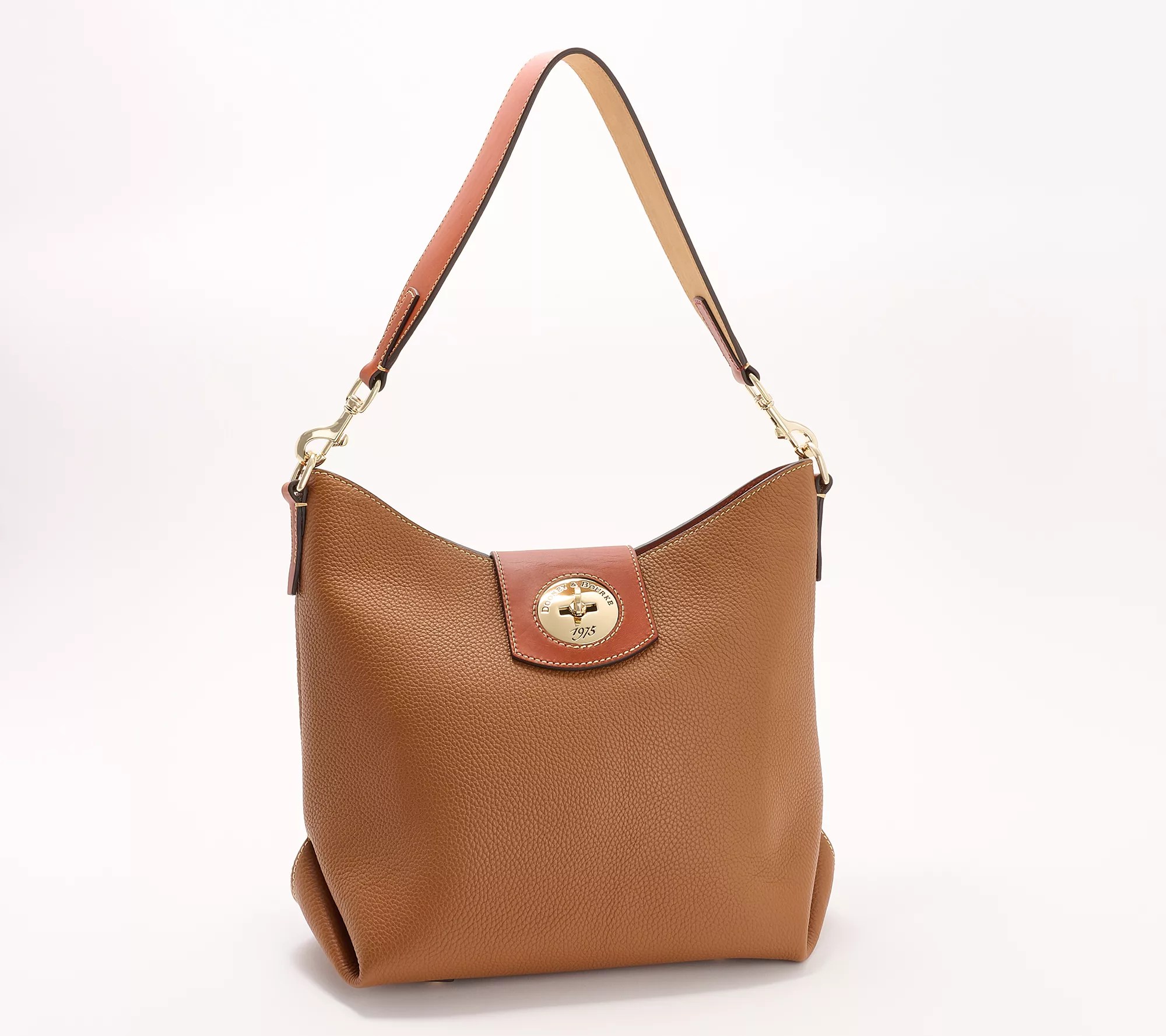 Dooney & Bourke Turnlock Leather Large Sac