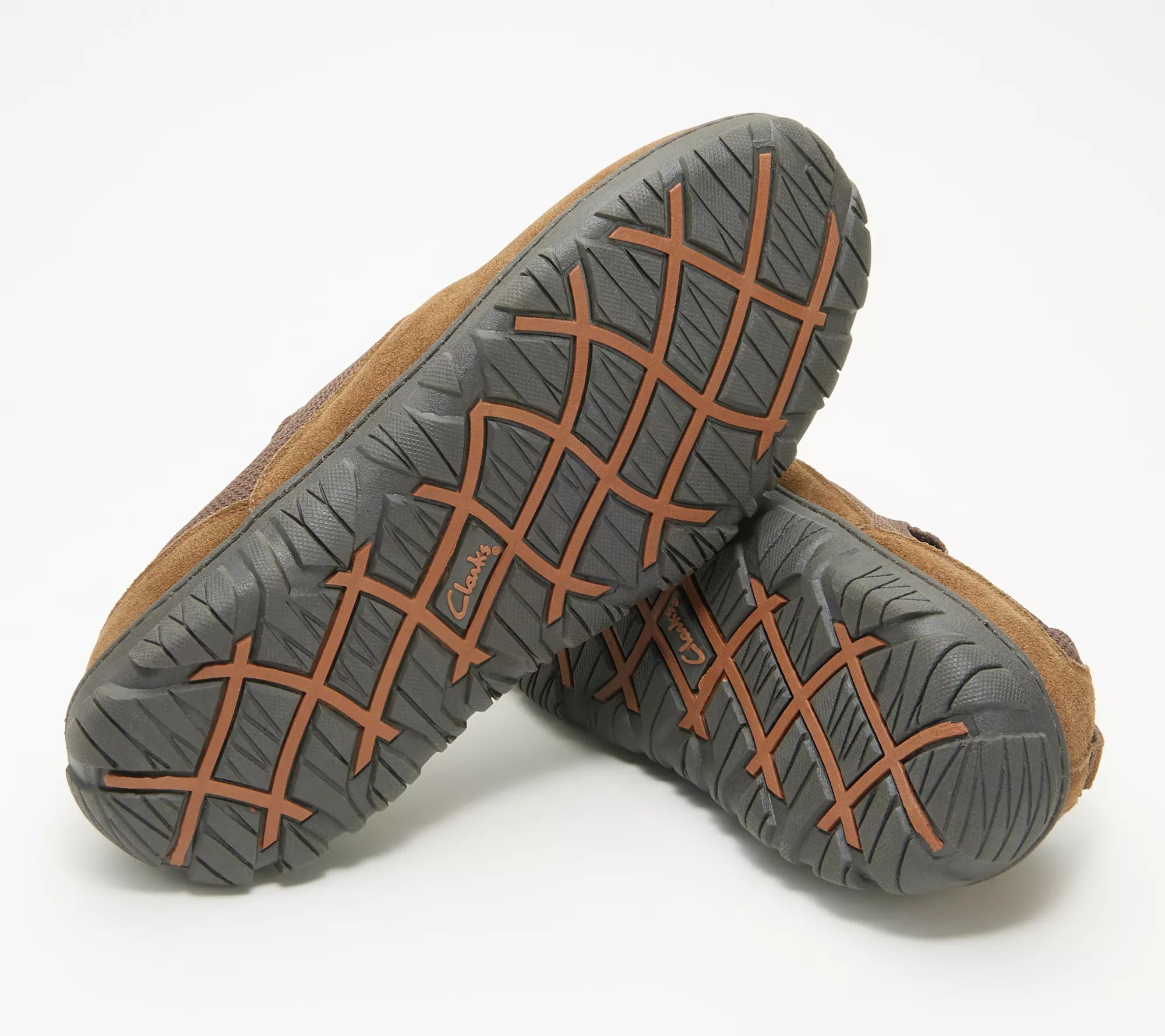 Clarks Men's Suede FlannelLined Slippers