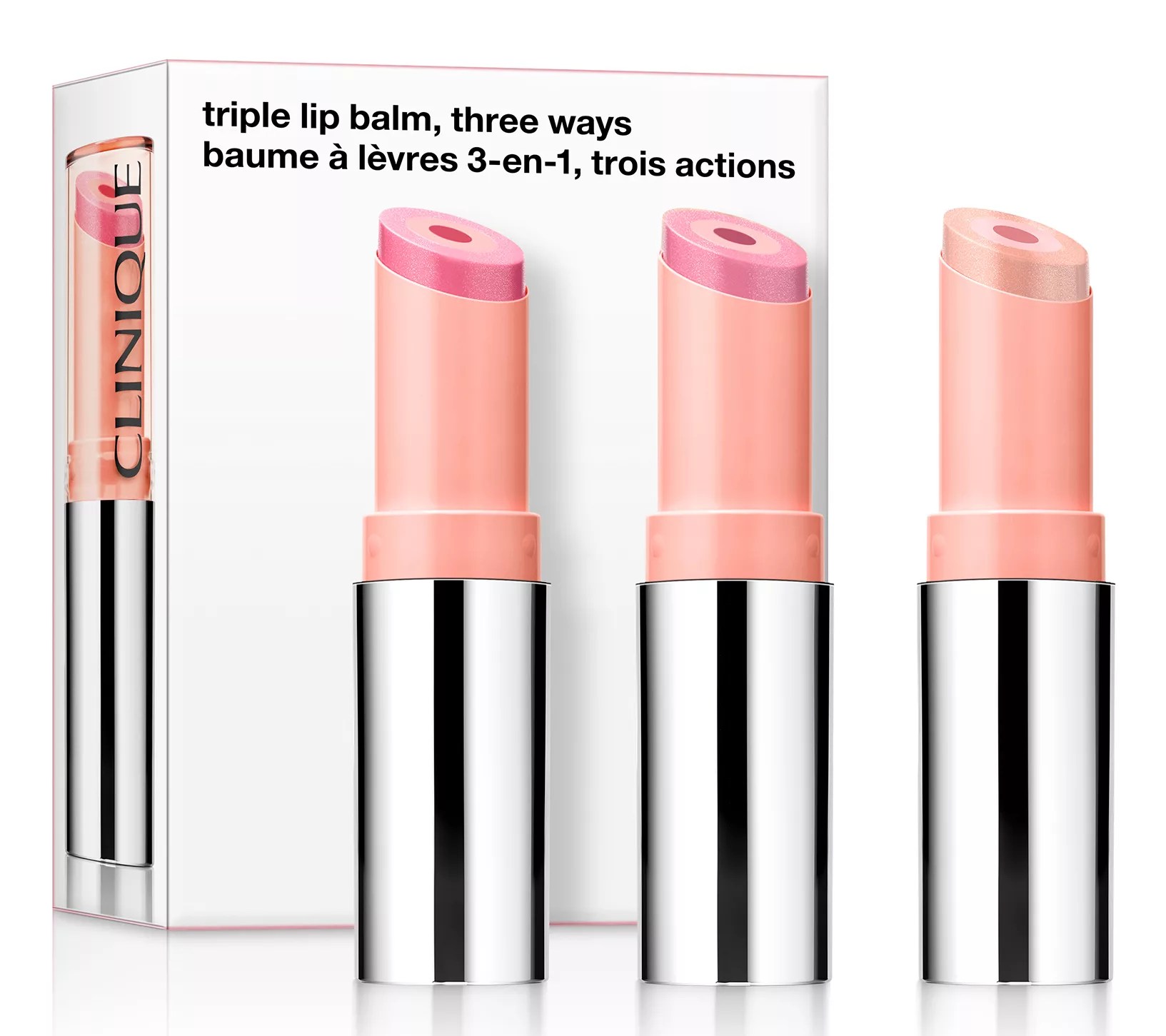 Clinique Triple Lip Balm Three Ways Set of 3