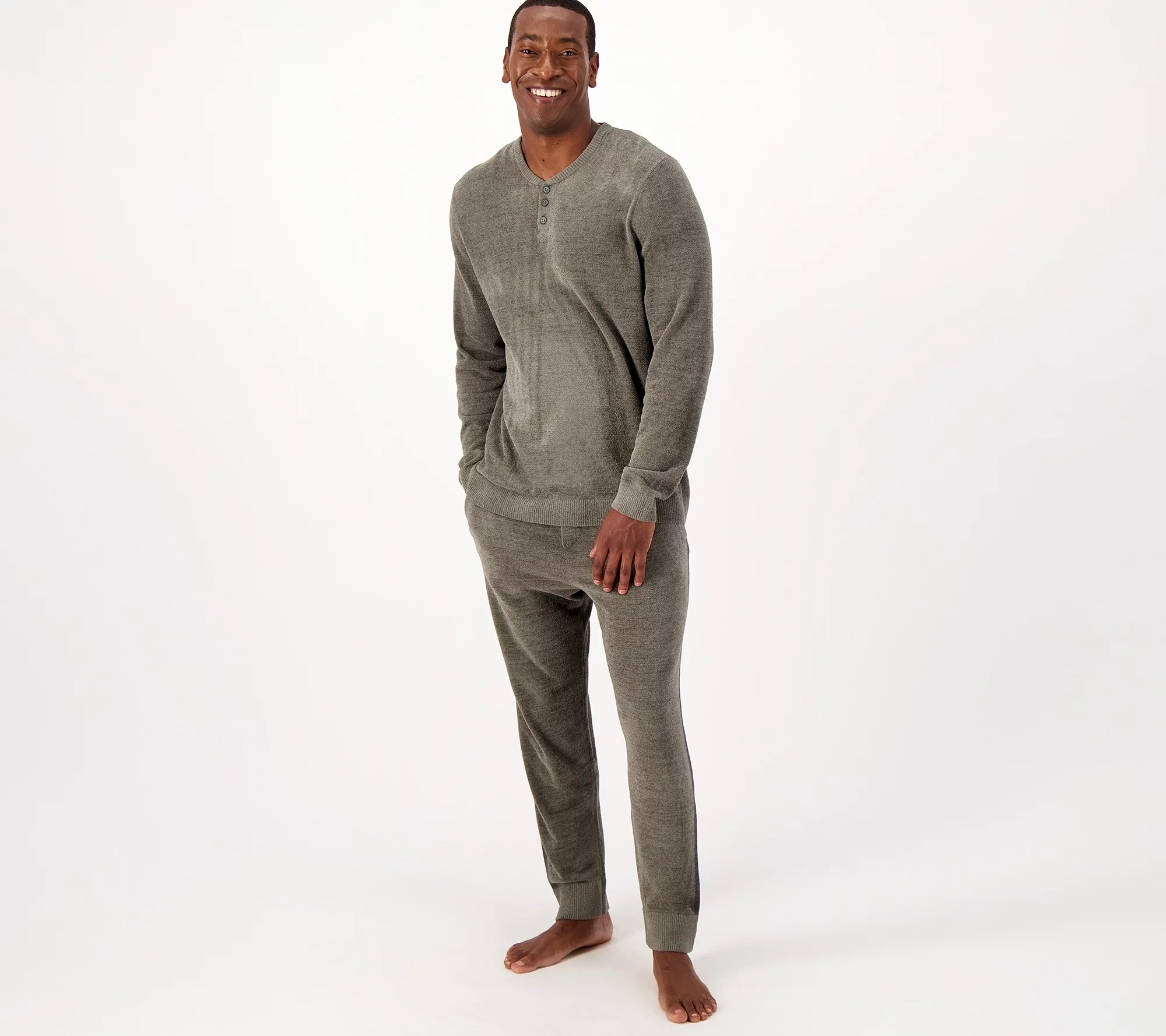 Barefoot Dreams Men's CozyChic Ultra Lite Henley Top