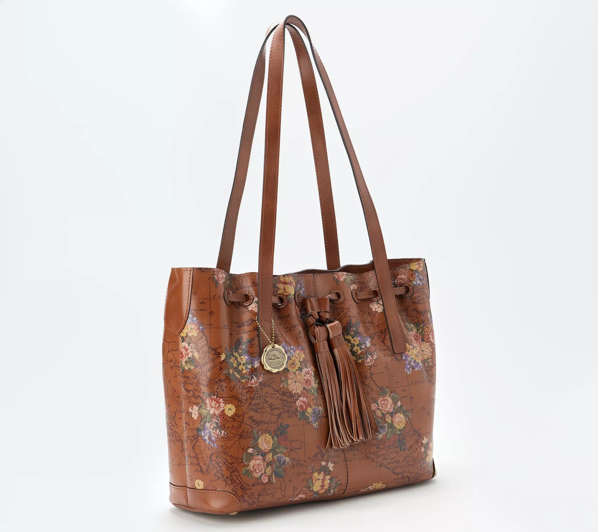 "As Is" Patricia Nash Leather Drawstring Witney Tote