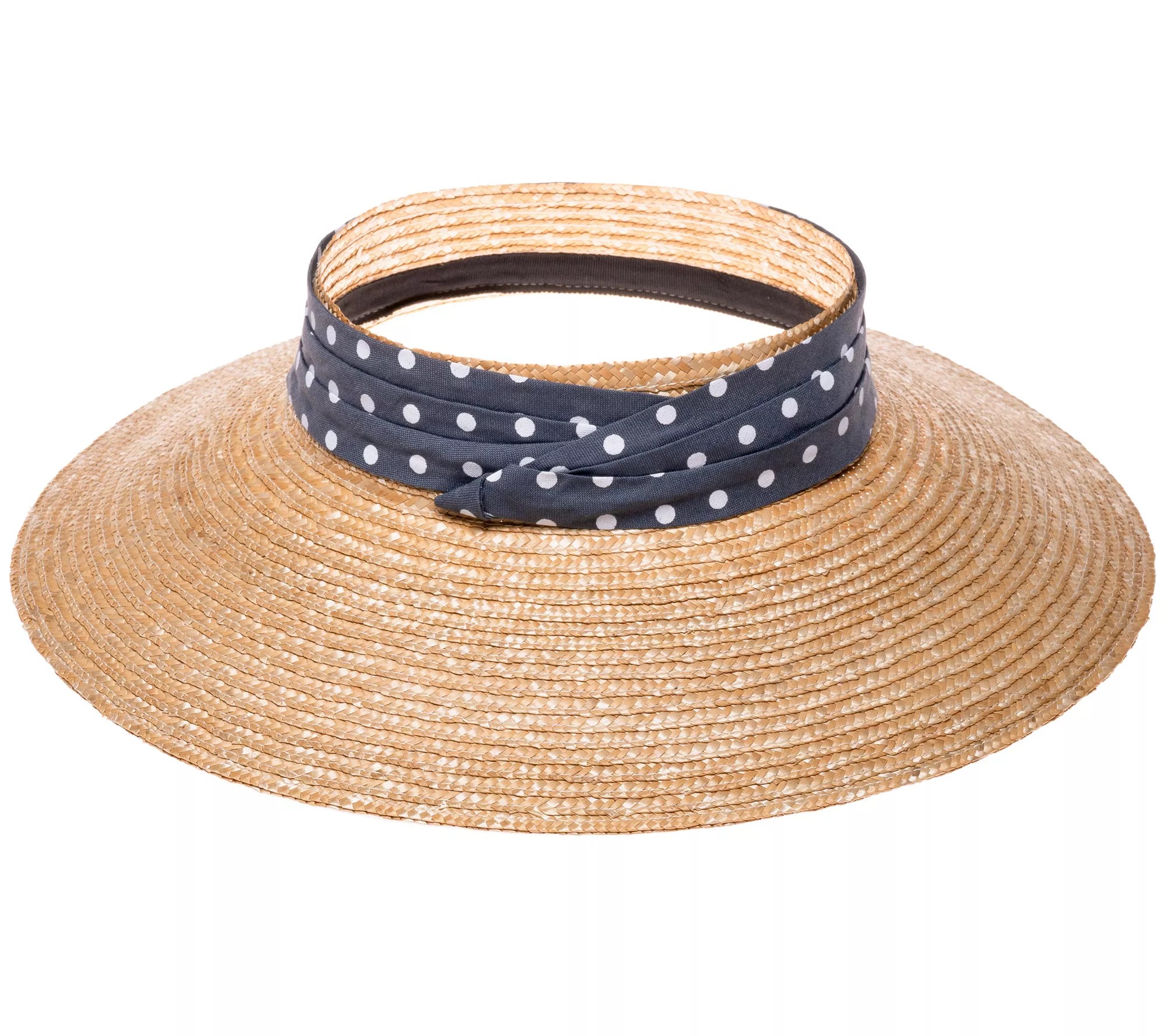 Anthony Maxwell Gray Polka Dot Open Crown Hat